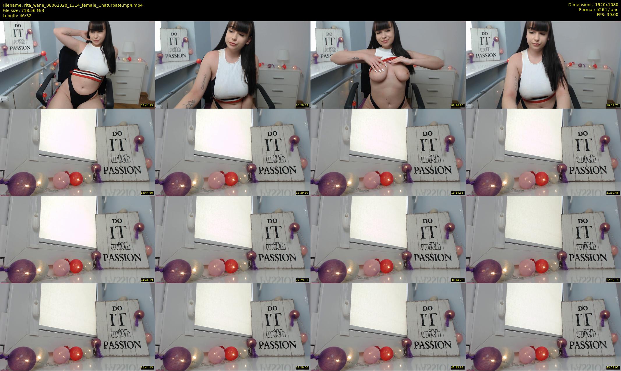 rita_wane — 47 minute Chaturbate female cam show recording, 1080p, Jun 8, 2020