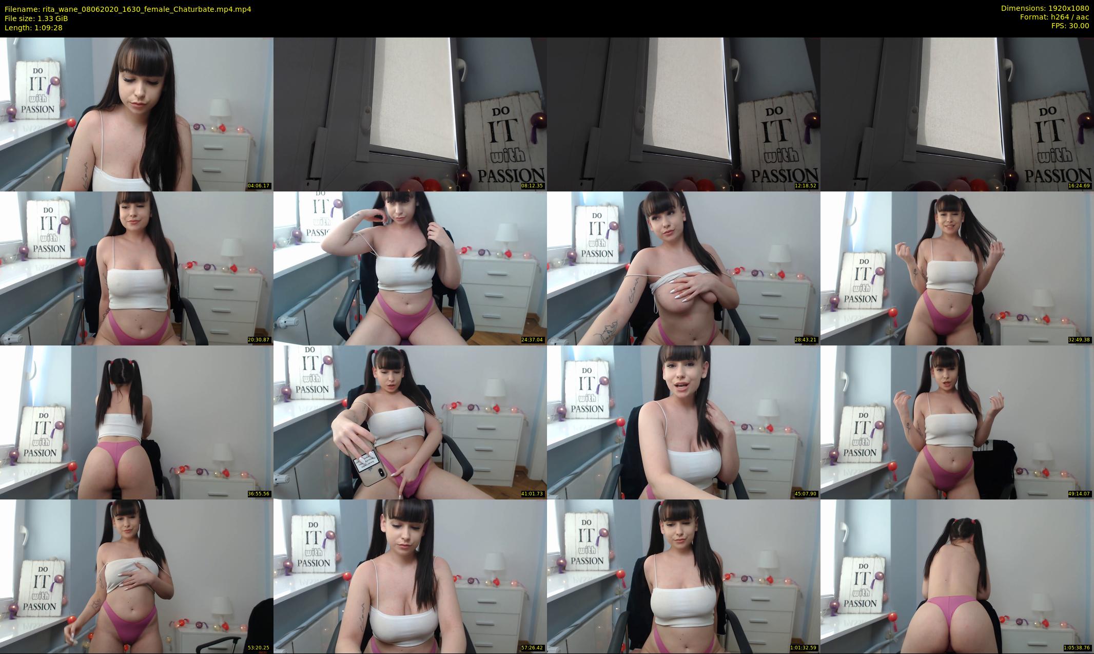 rita_wane — 70 minute Chaturbate female cam show recording, 1080p, Jun 8, 2020