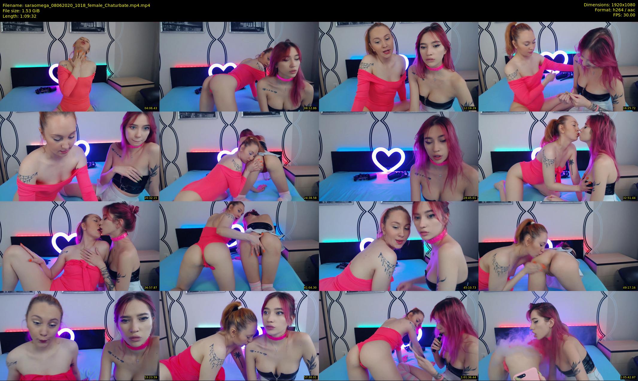 saraomega — 70 minute Chaturbate couple cam show recording, 1080p, Jun 8, 2020