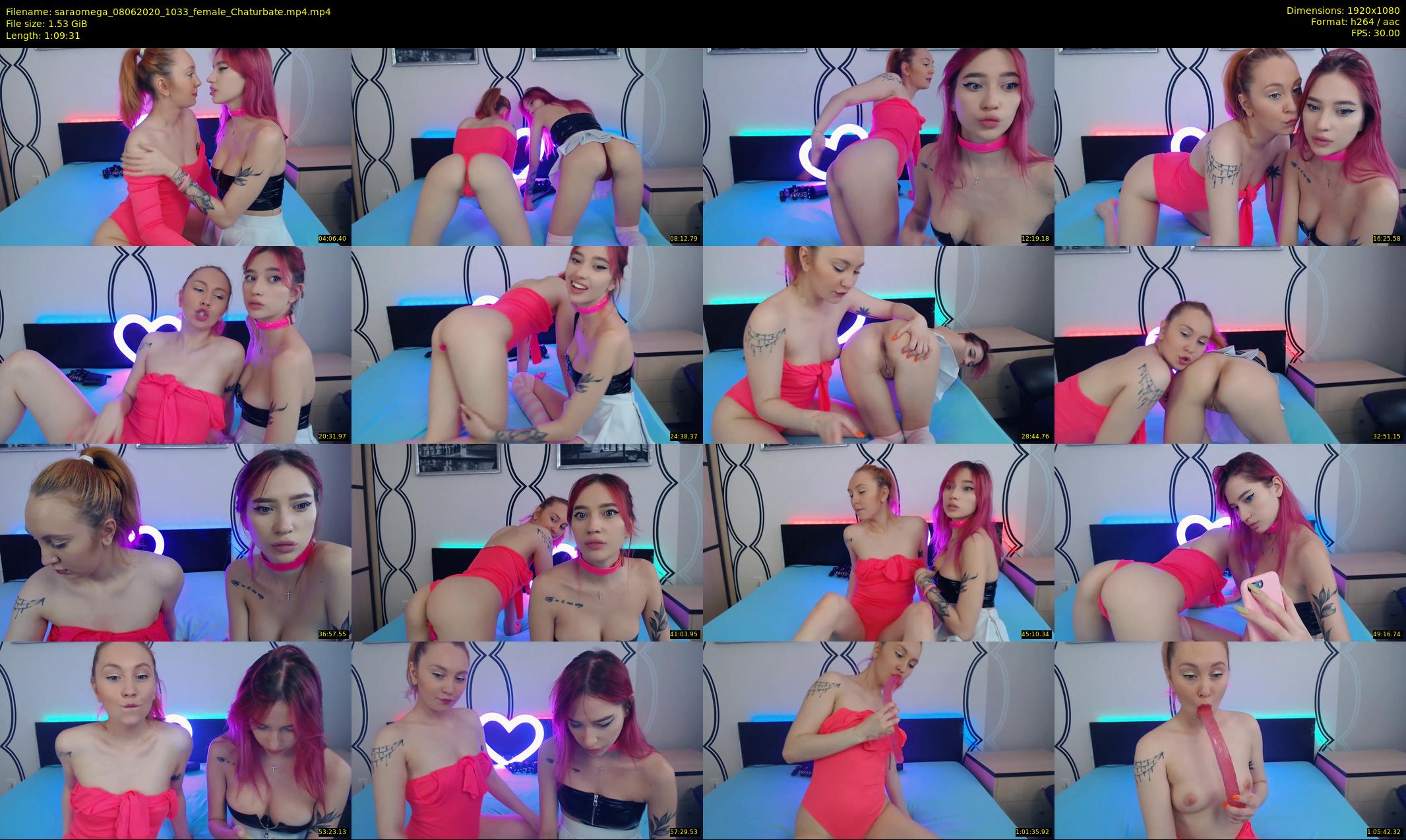 saraomega — 70 minute Chaturbate couple cam show recording, 1080p, Jun 8, 2020