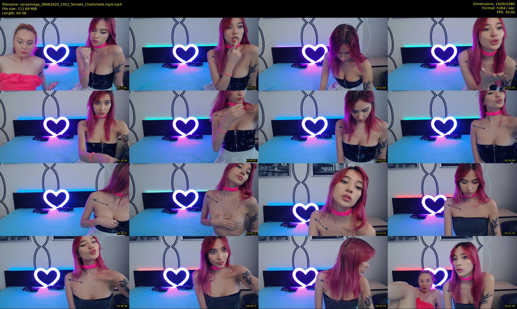 saraomega — 5 minute Chaturbate couple cam show recording, 1080p, Jun 8, 2020