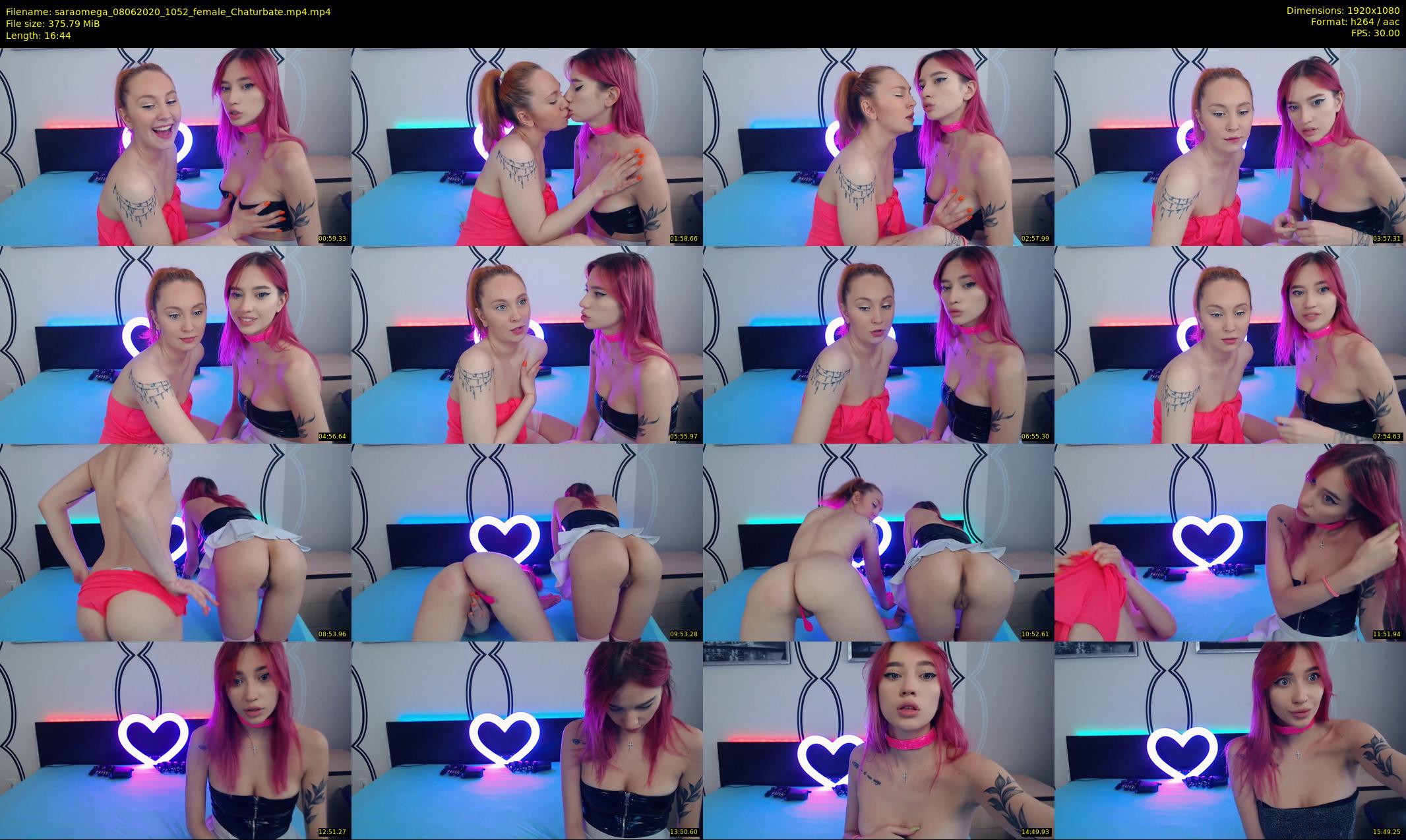 saraomega — 17 minute Chaturbate couple cam show recording, 1080p, Jun 8, 2020