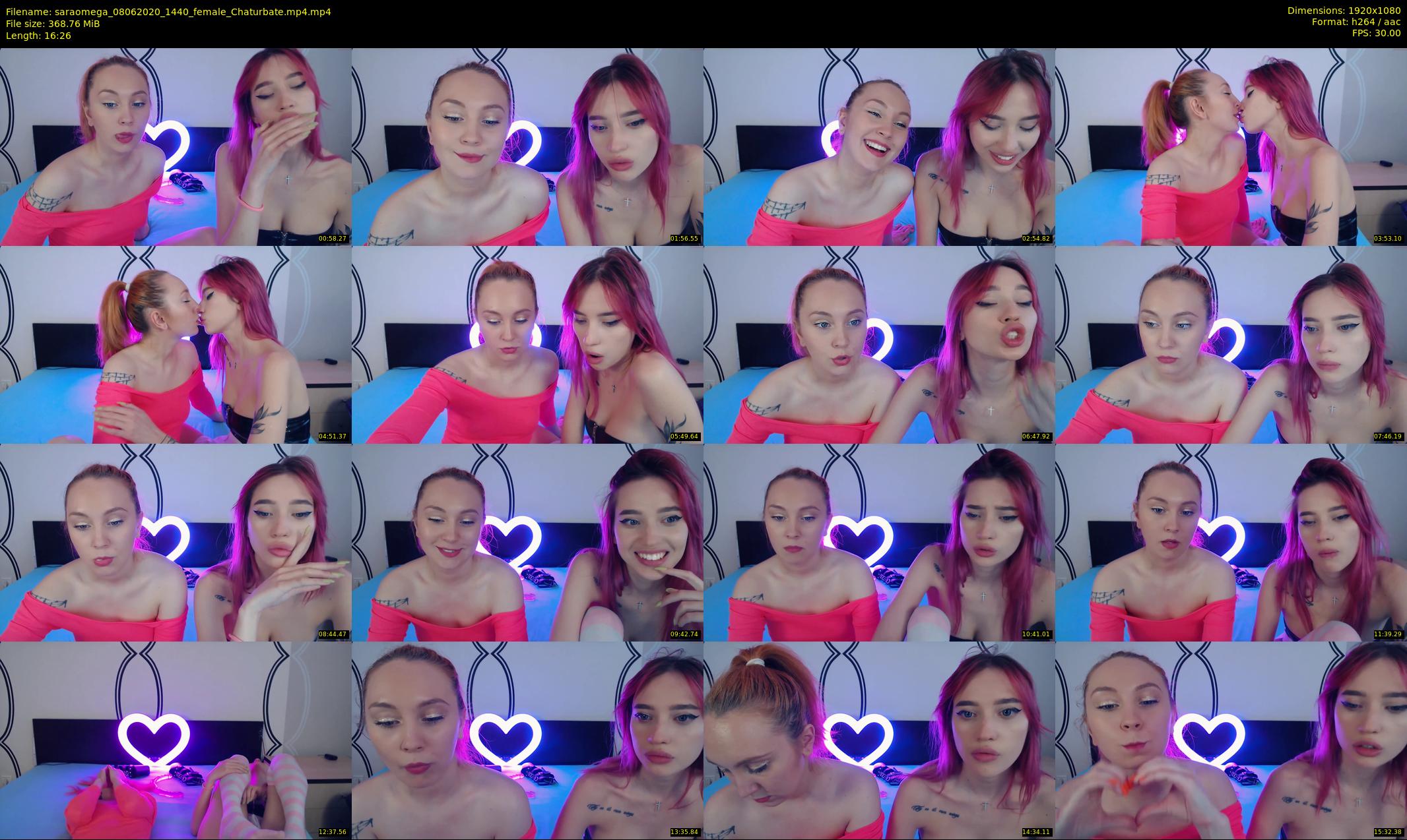 saraomega — 17 minute Chaturbate couple cam show recording, 1080p, Jun 8, 2020