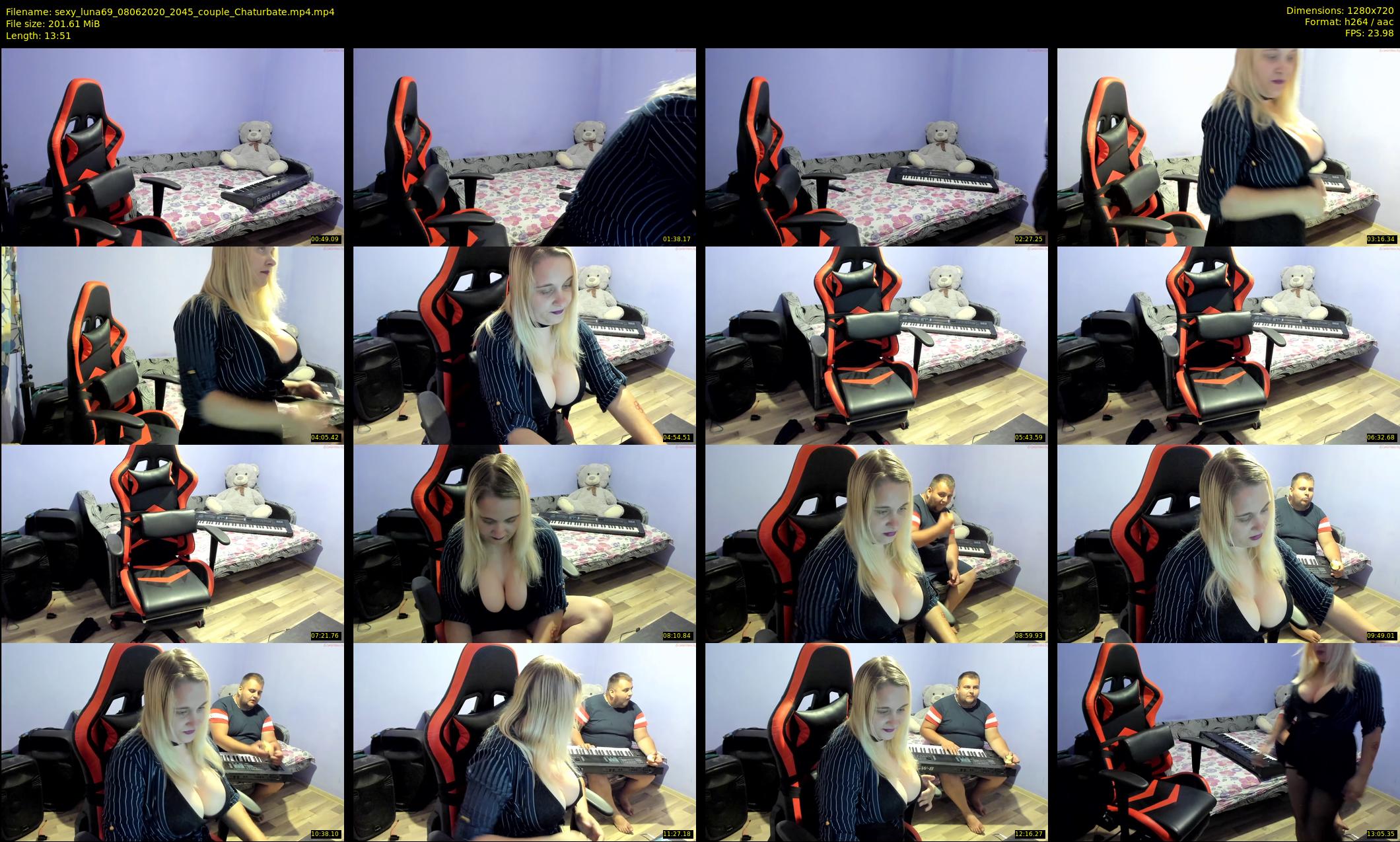 sexy_luna69 — 14 minute Chaturbate couple cam show recording, 720p, Jun 8, 2020