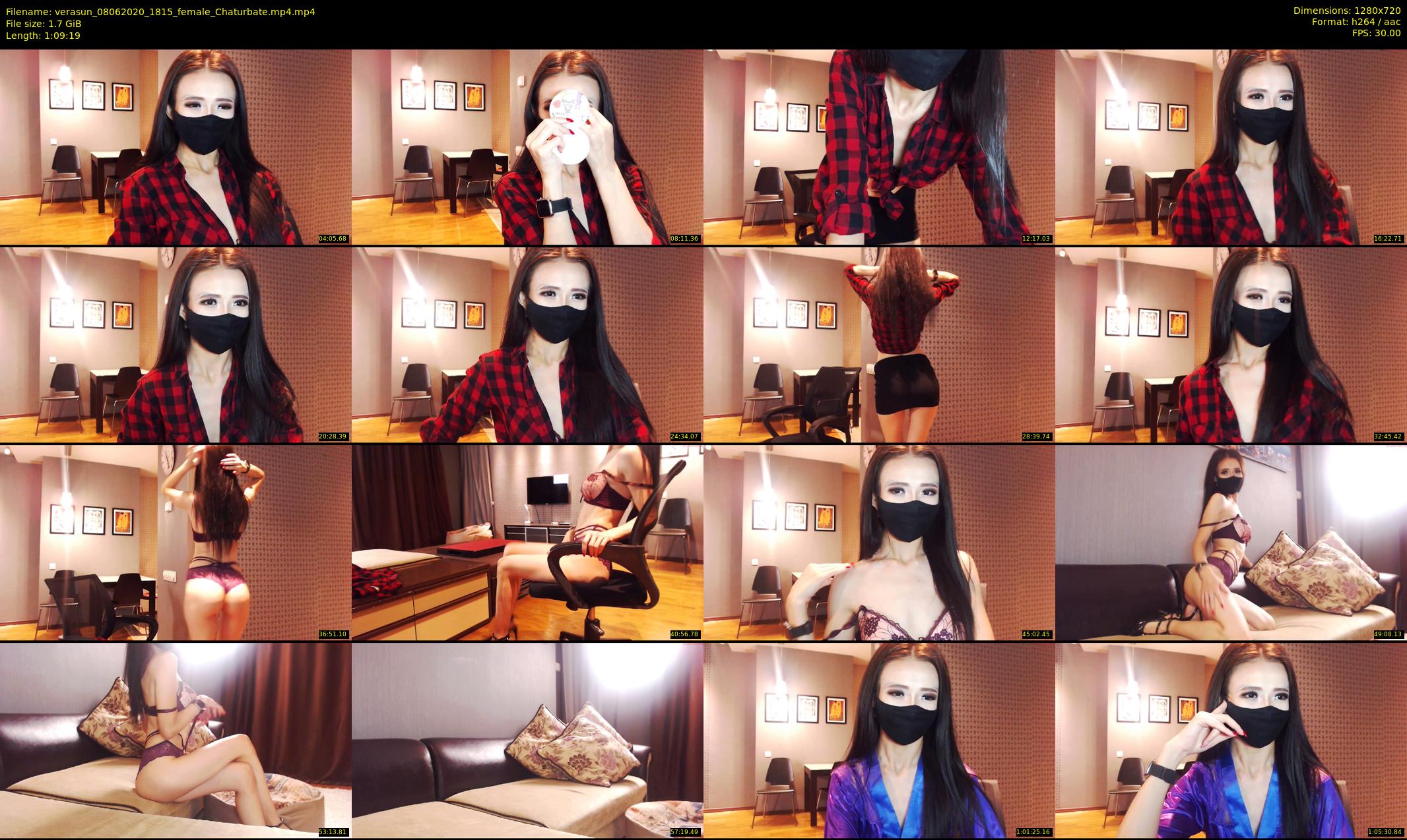 verasun — 70 minute Chaturbate female cam show recording, 720p, Jun 8, 2020