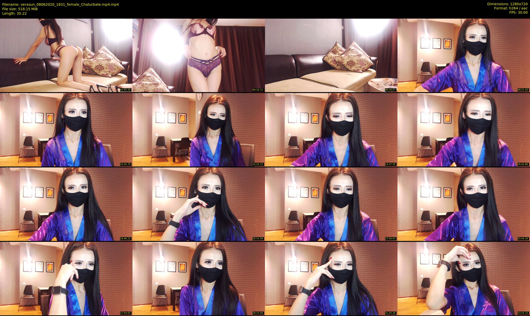 verasun — 36 minute Chaturbate female cam show recording, 720p, Jun 8, 2020