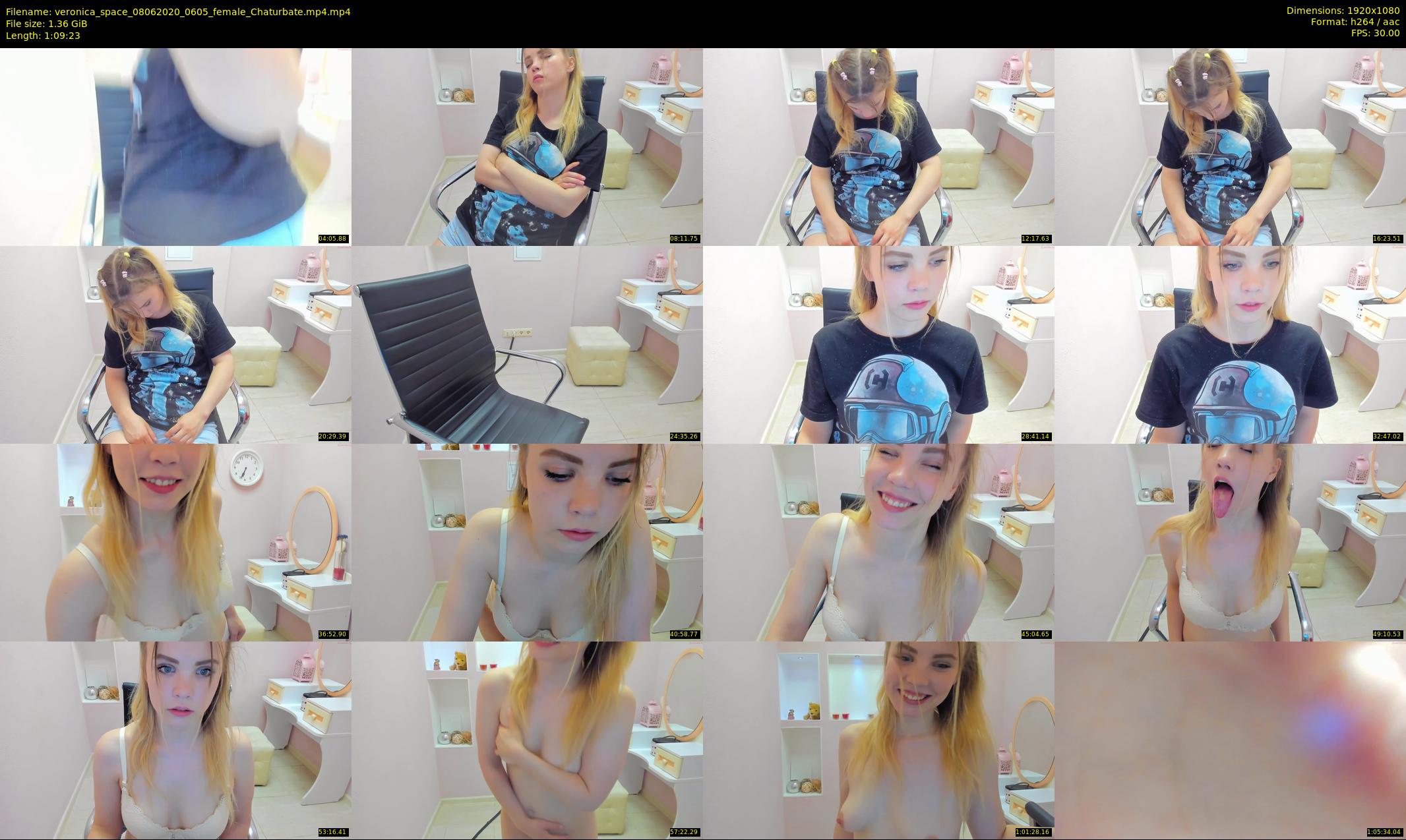 veronica_space — 70 minute Chaturbate female cam show recording, 1080p, Jun 8, 2020