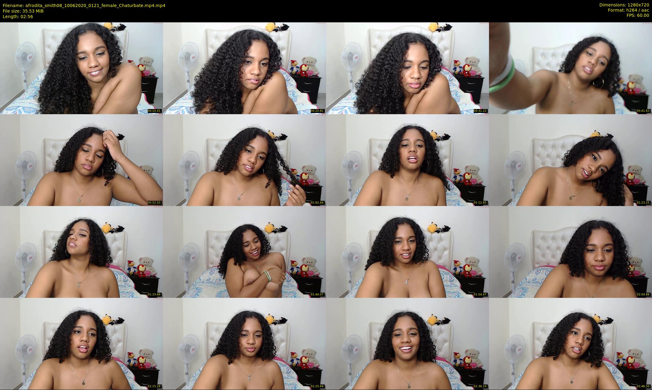 afrodita_smith08 — 3 minute Chaturbate female cam show recording, 720p, Jun 10, 2020