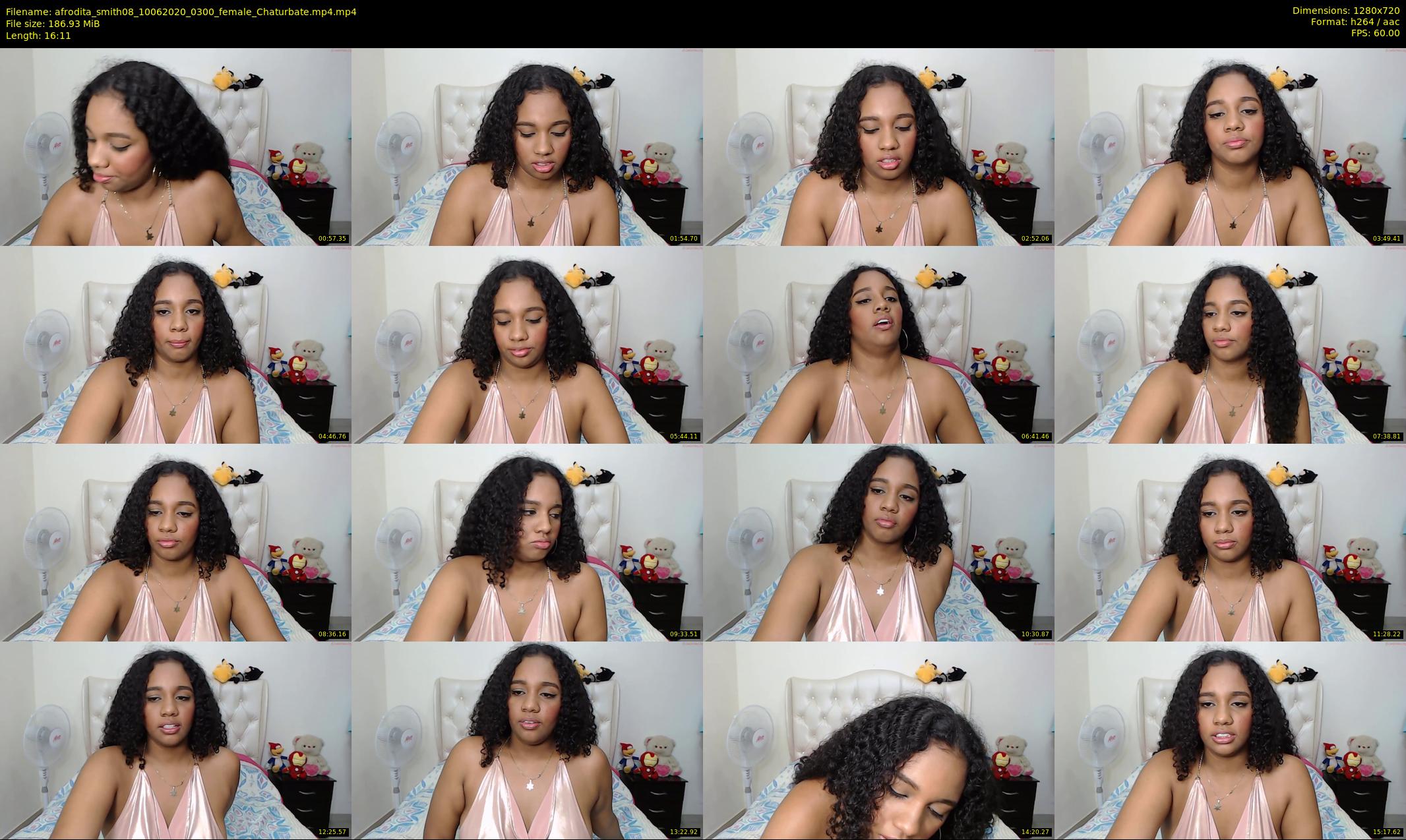 afrodita_smith08 — 17 minute Chaturbate female cam show recording, 720p, Jun 10, 2020