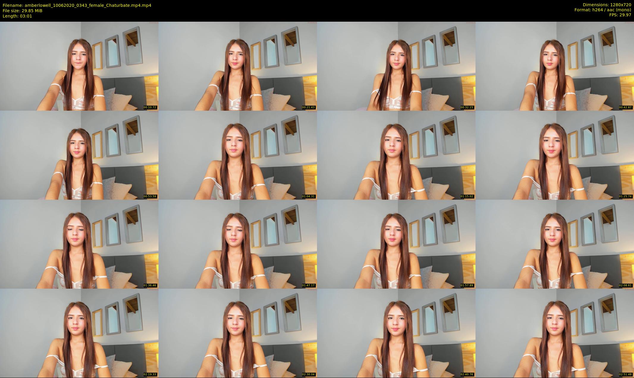 amberlowell — 4 minute Chaturbate female cam show recording, 720p, Jun 10, 2020
