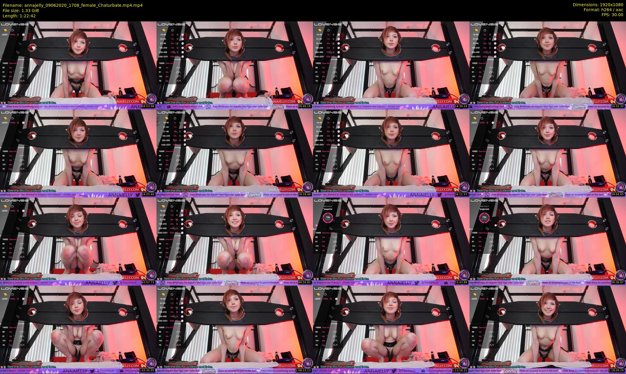 annajelly — 83 minute Chaturbate couple cam show recording, 1080p, Jun 9, 2020