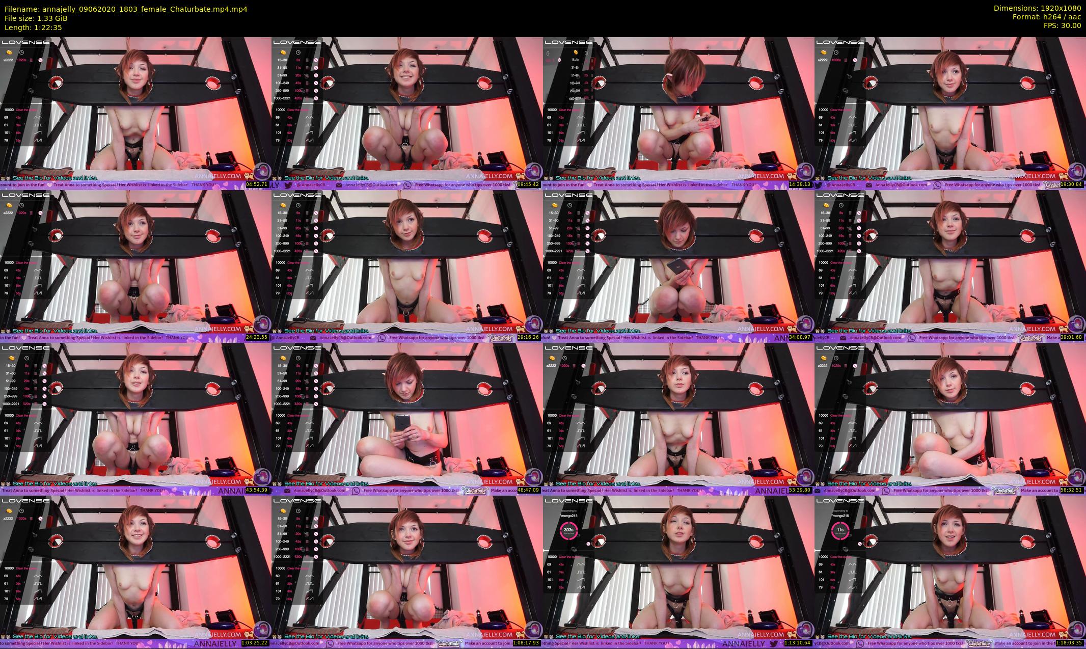 annajelly — 83 minute Chaturbate couple cam show recording, 1080p, Jun 9, 2020
