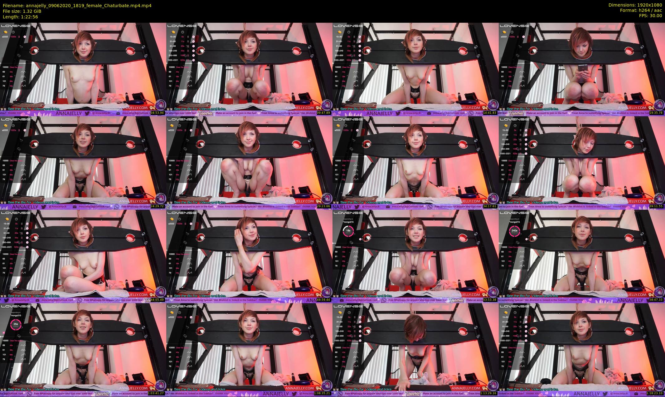 annajelly — 83 minute Chaturbate couple cam show recording, 1080p, Jun 9, 2020