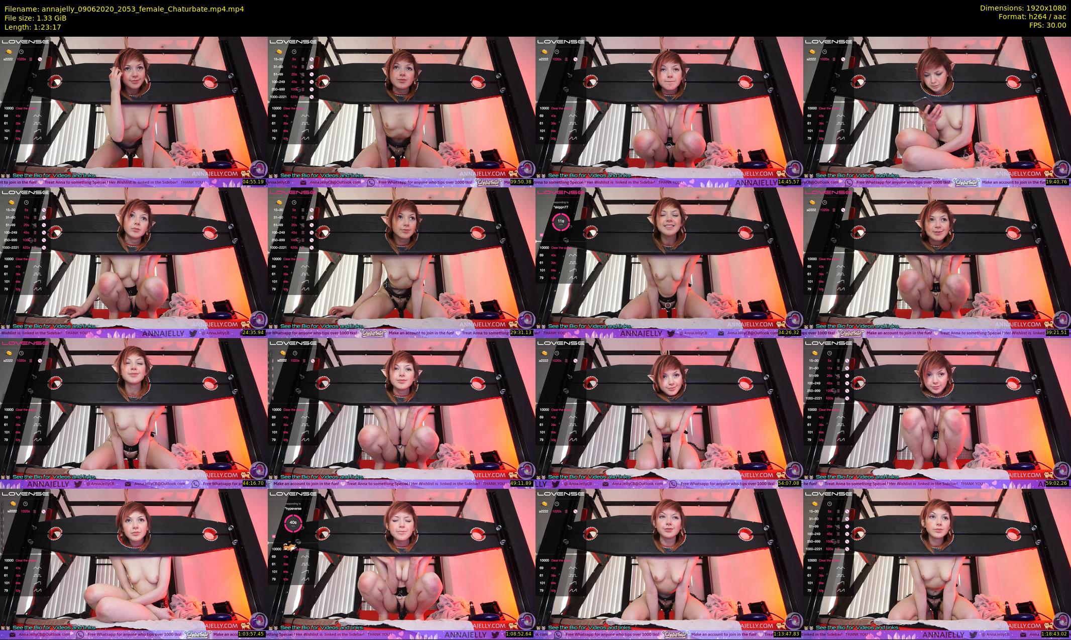 annajelly — 84 minute Chaturbate couple cam show recording, 1080p, Jun 9, 2020