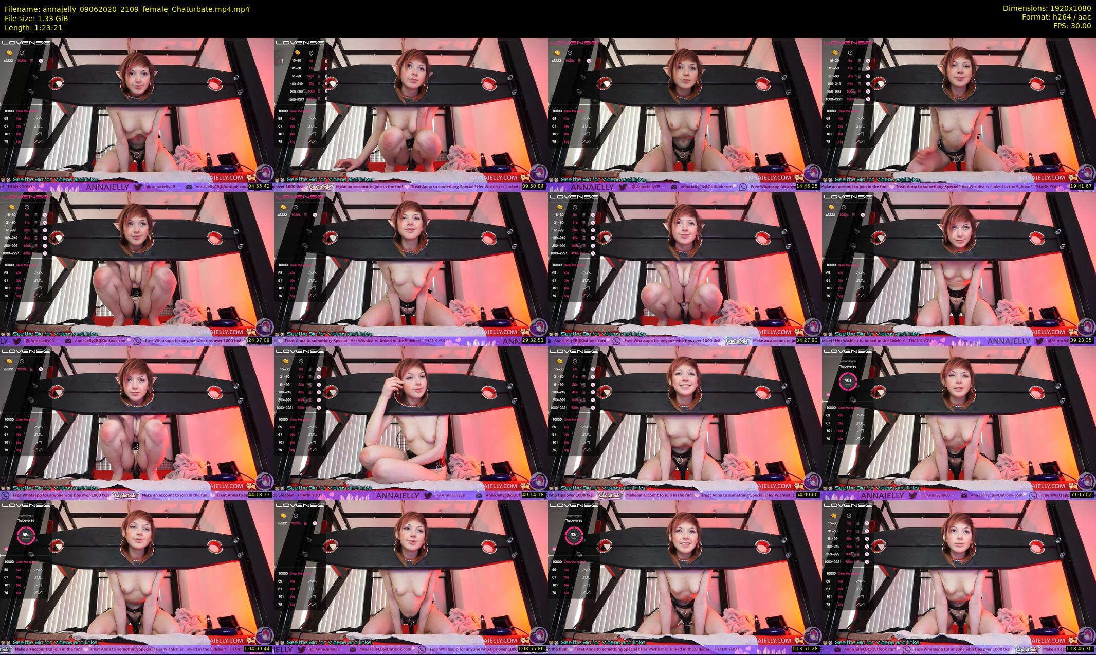 annajelly — 84 minute Chaturbate couple cam show recording, 1080p, Jun 9, 2020