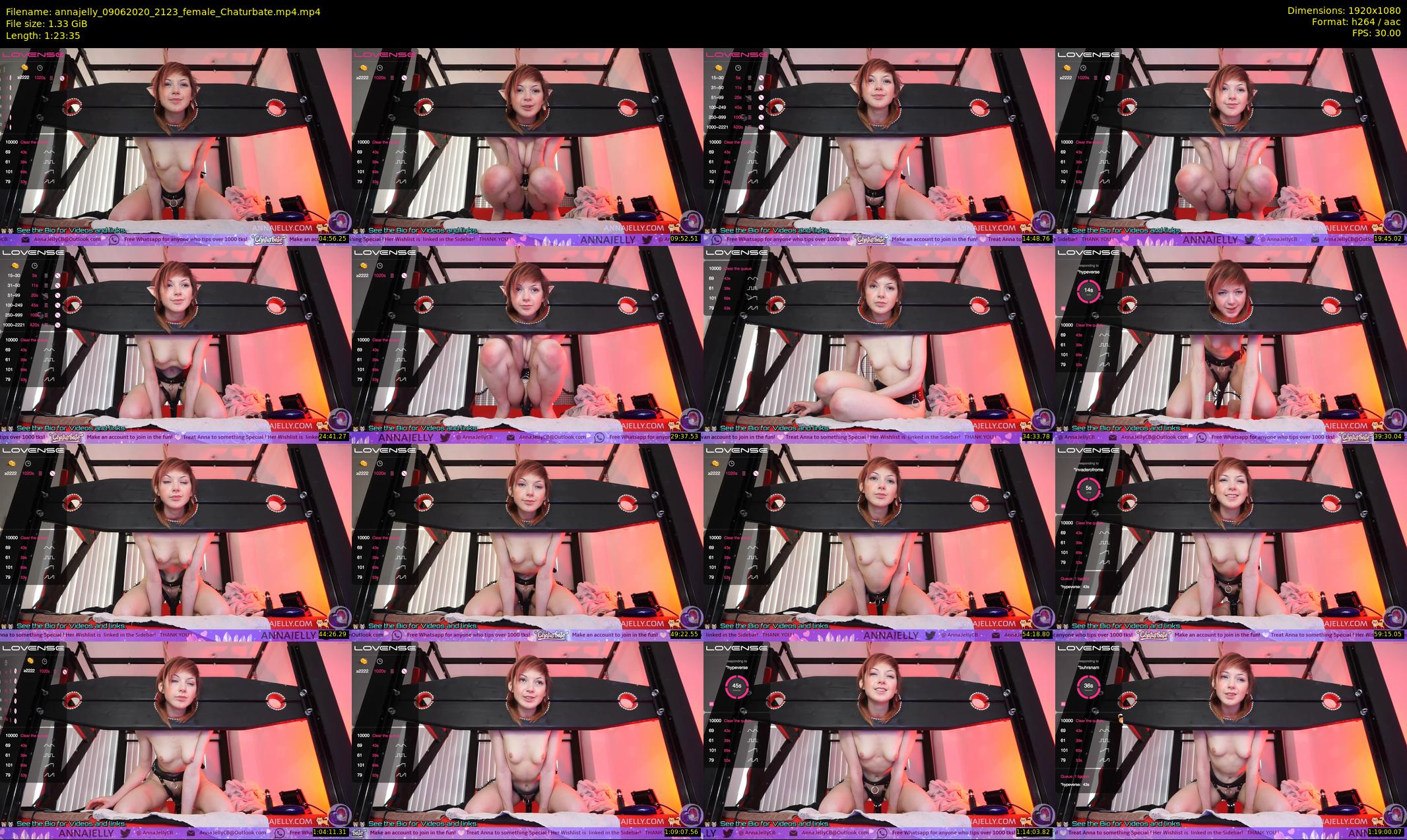 annajelly — 84 minute Chaturbate couple cam show recording, 1080p, Jun 9, 2020