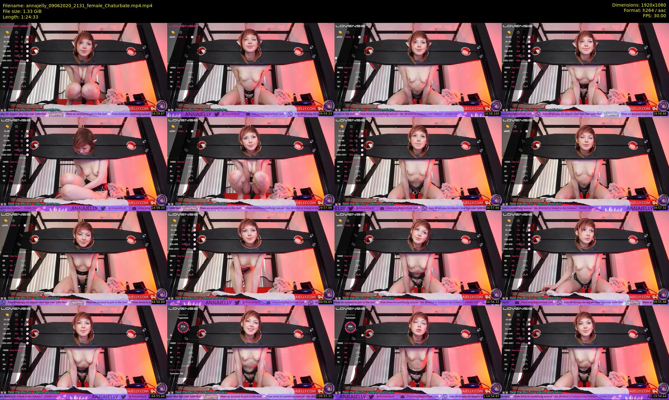 annajelly — 85 minute Chaturbate couple cam show recording, 1080p, Jun 9, 2020