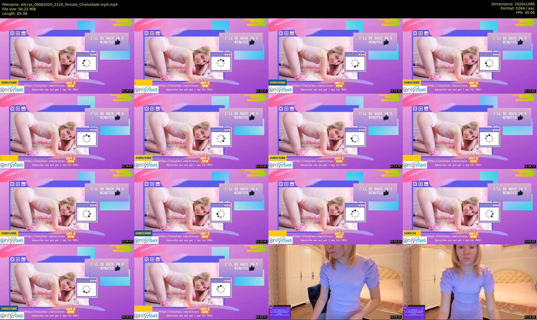 ellcrys — 6 minute Chaturbate couple cam show recording, 1080p, Jun 9, 2020