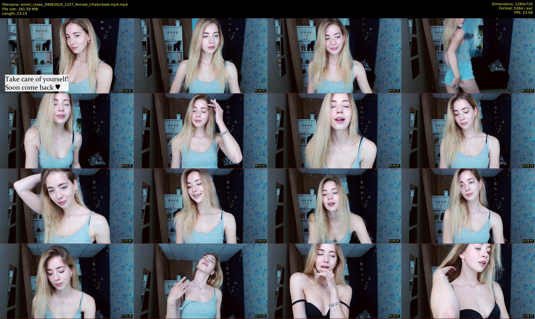 emmi_rosee — 24 minute Chaturbate female cam show recording, 720p, Jun 9, 2020