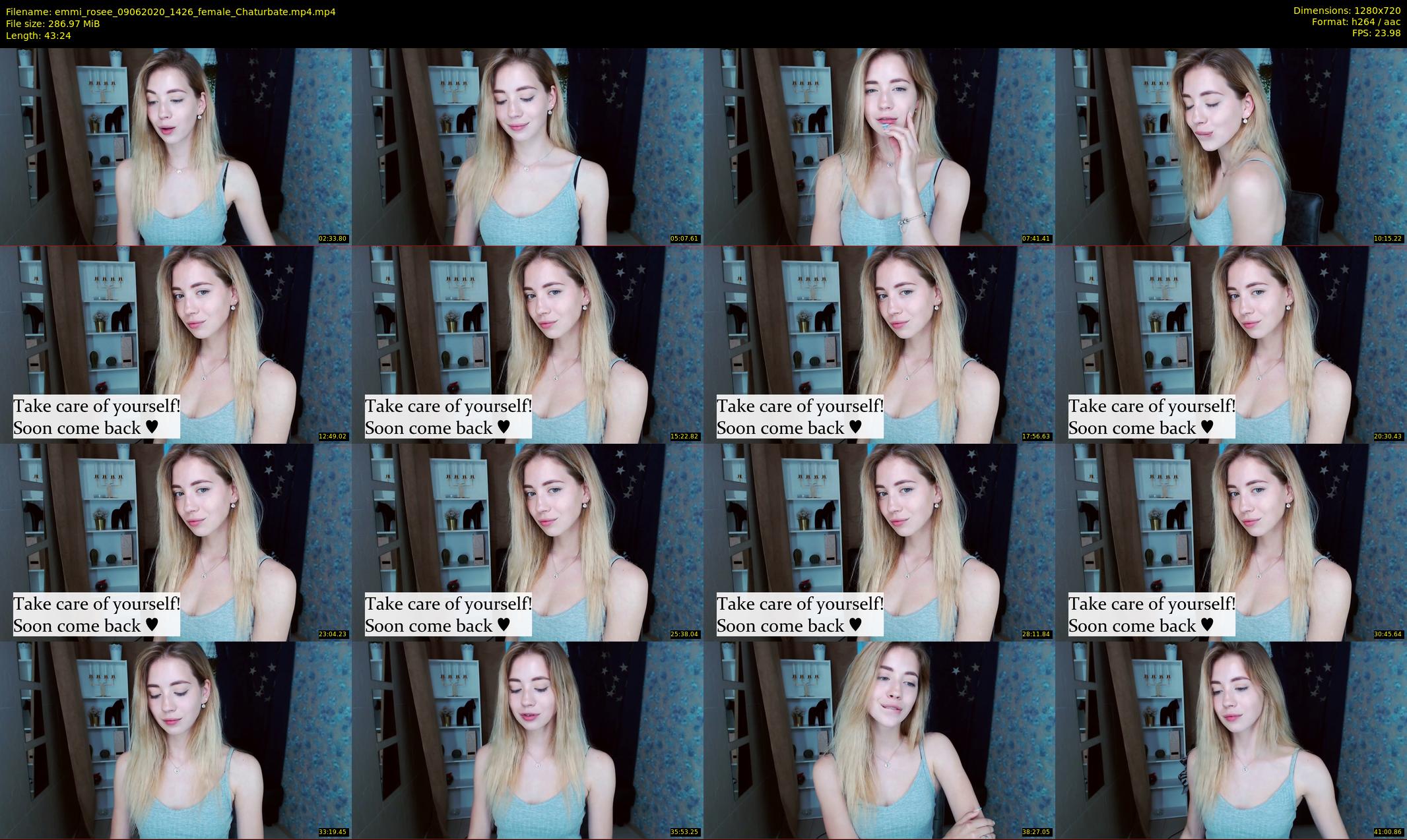 emmi_rosee — 44 minute Chaturbate female cam show recording, 720p, Jun 9, 2020