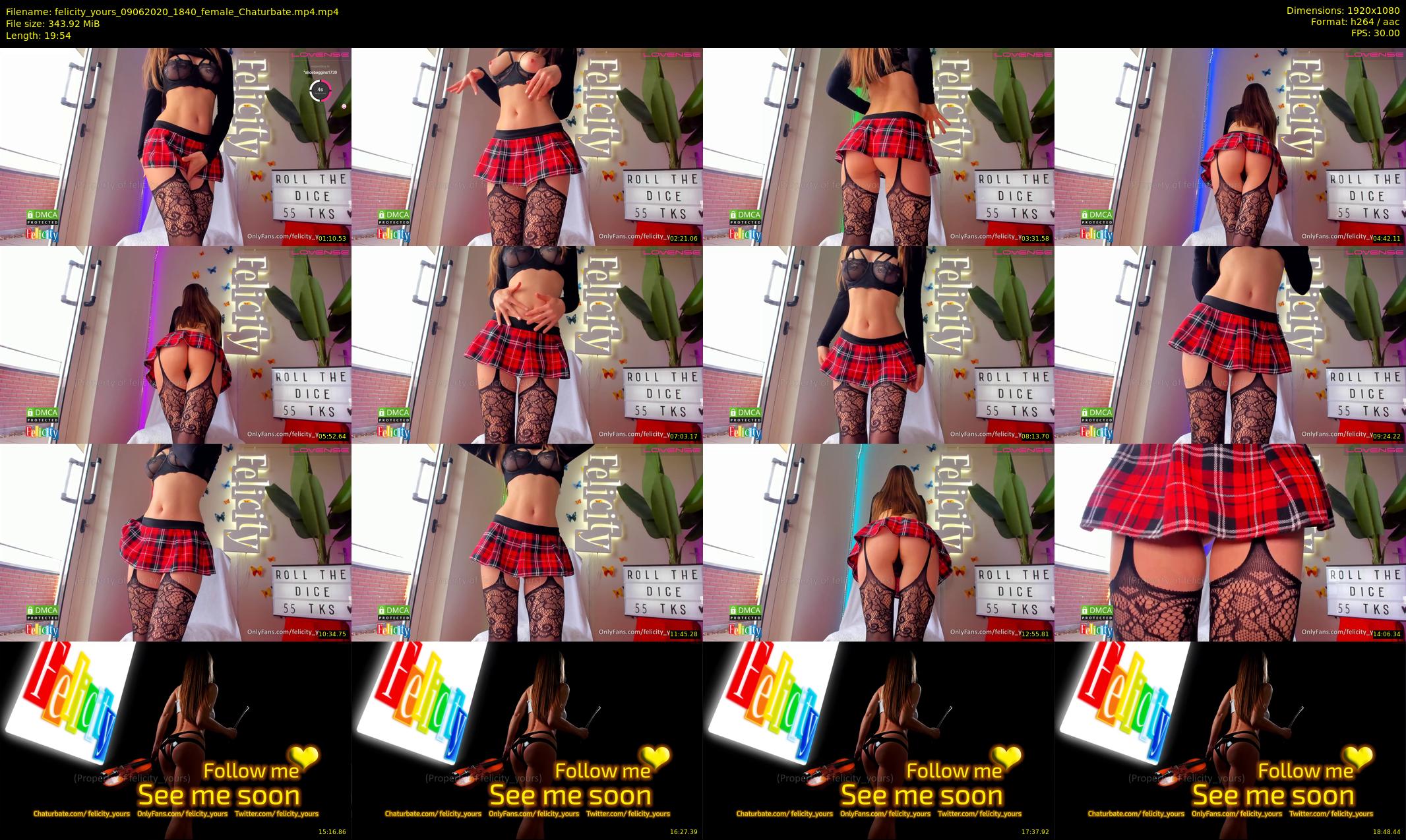 felicity_yours — 20 minute Chaturbate female cam show recording, 1080p, Jun 9, 2020