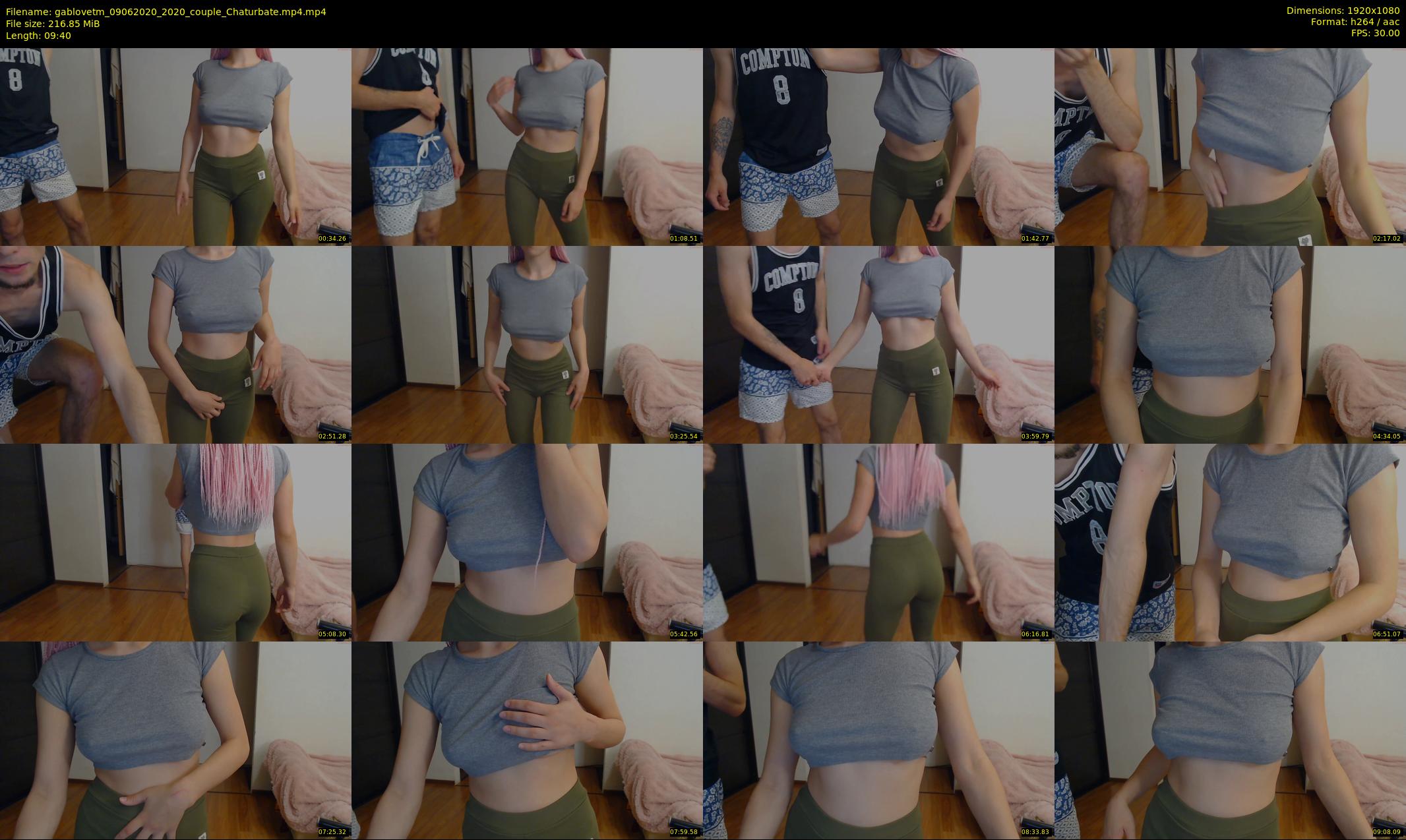 gablovetm — 10 minute Chaturbate couple cam show recording, 1080p, Jun 9, 2020
