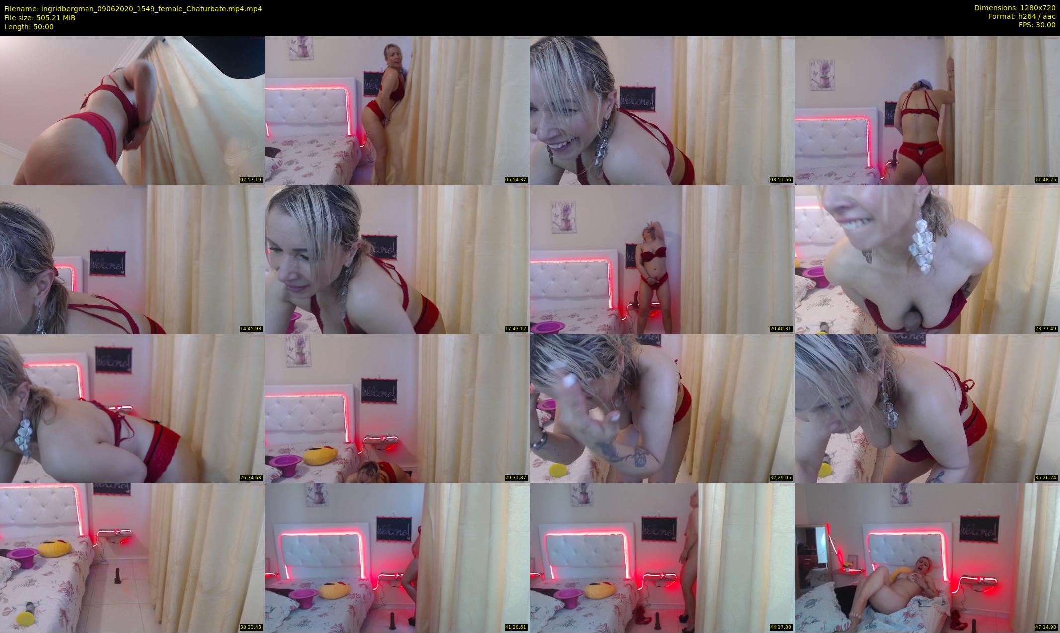ingridbergman — 50 minute Chaturbate female cam show recording, 720p, Jun 9, 2020