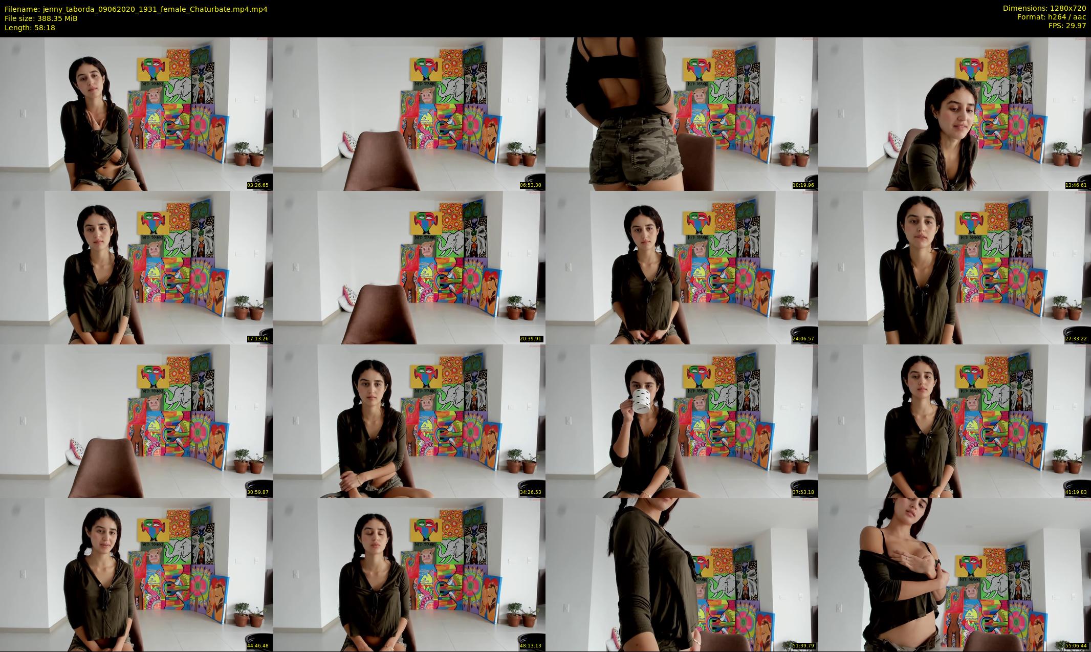 jenny_taborda — 59 minute Chaturbate female cam show recording, 720p, Jun 9, 2020