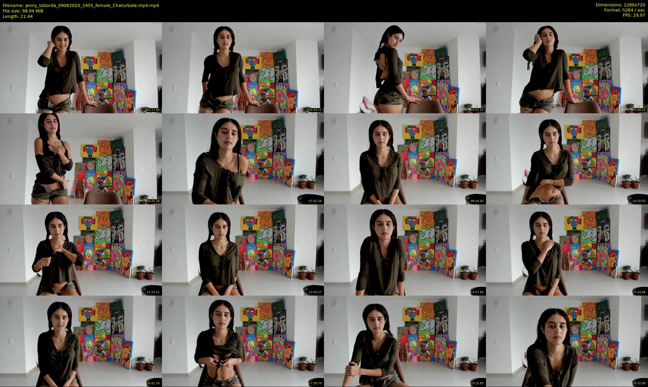jenny_taborda — 22 minute Chaturbate female cam show recording, 720p, Jun 9, 2020