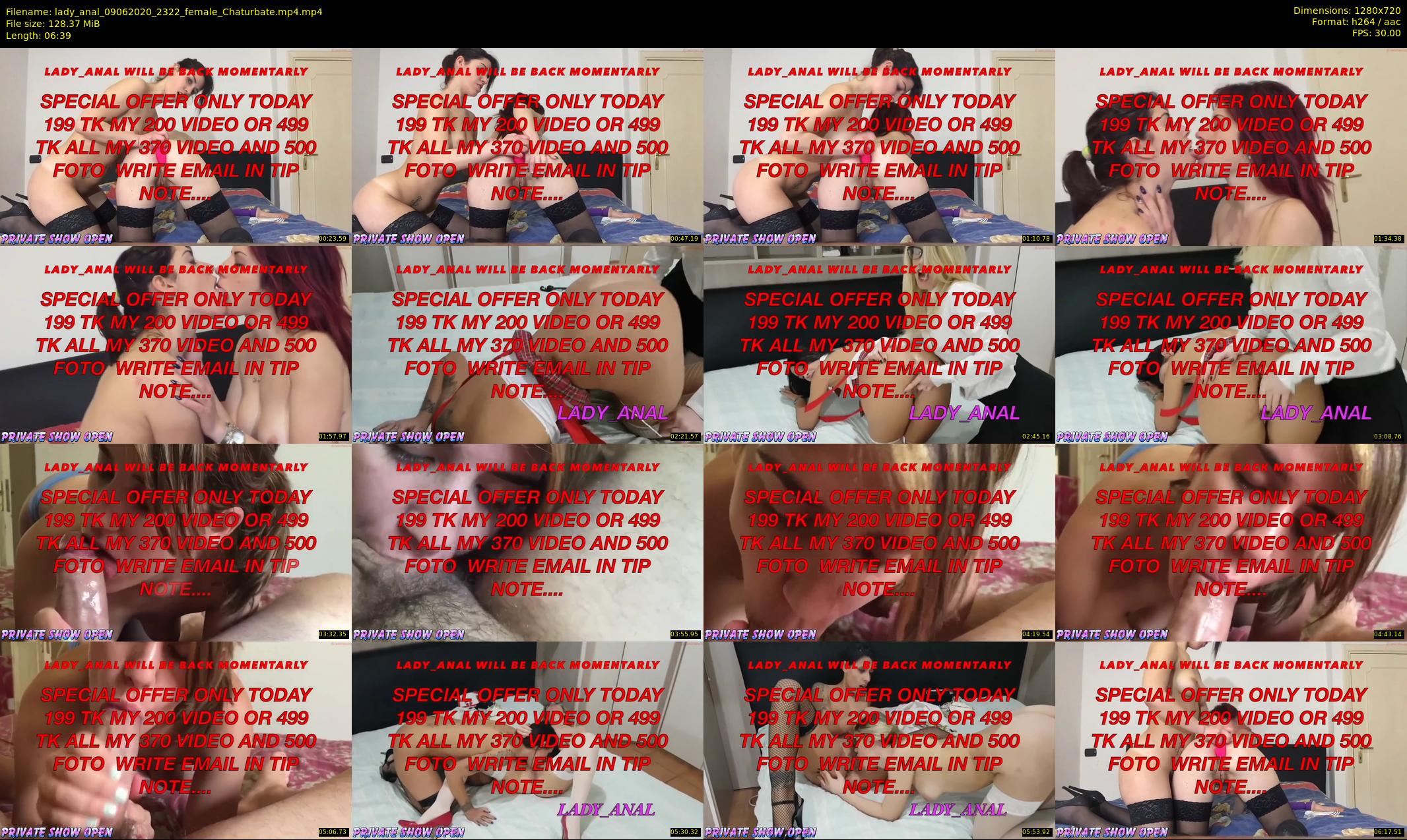lady_anal — 7 minute Chaturbate female cam show recording, 720p, Jun 9, 2020