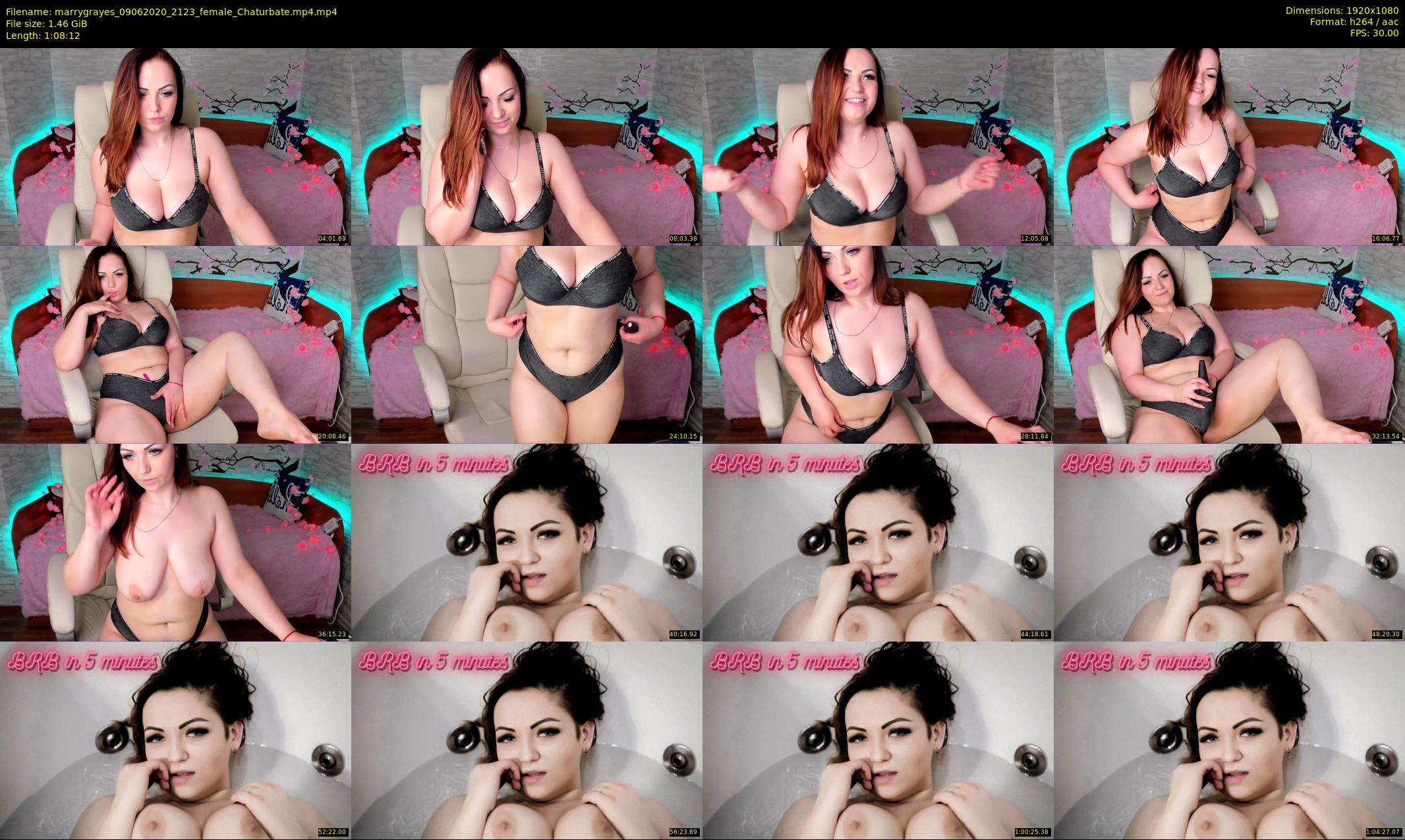 marrygrayes — 69 minute Chaturbate female cam show recording, 1080p, Jun 9, 2020