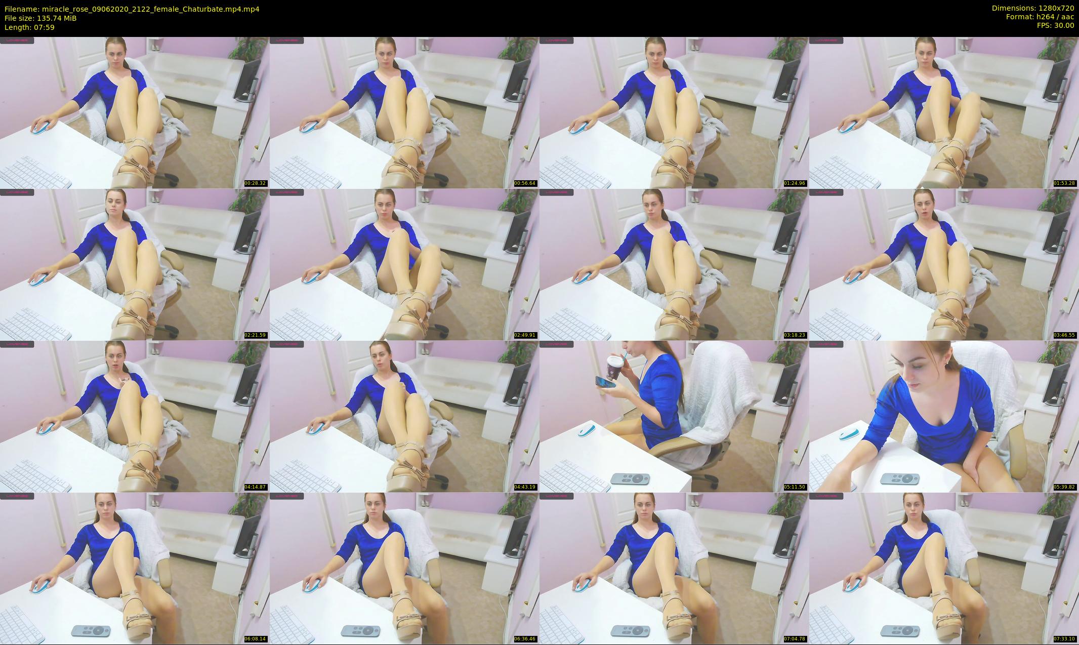 miracle_rose — 8 minute Chaturbate female cam show recording, 720p, Jun 9, 2020