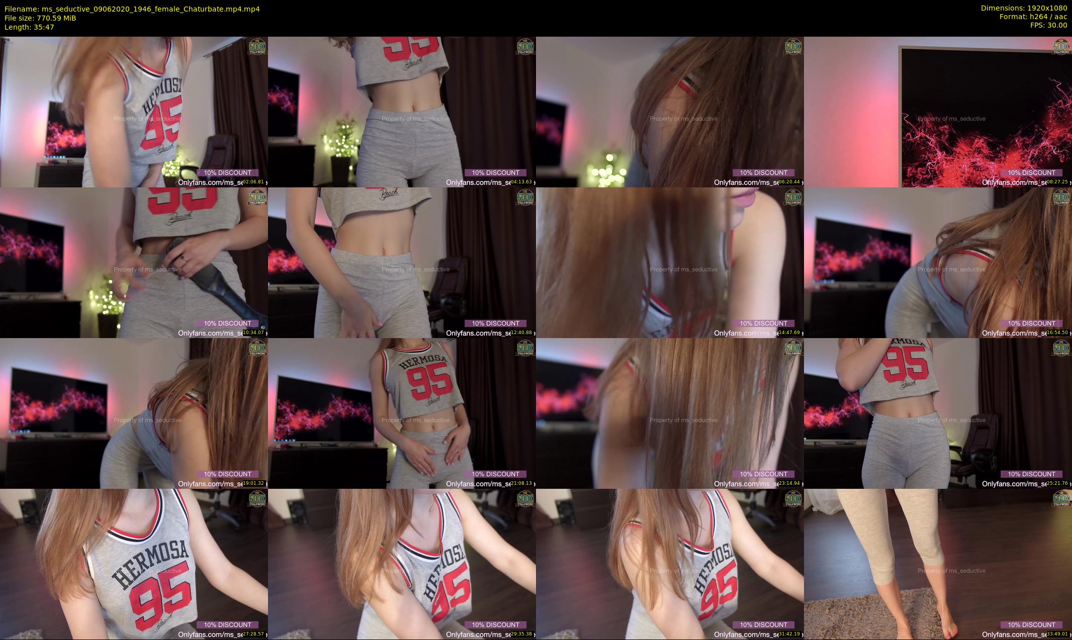 ms_seductive — 36 minute Chaturbate female cam show recording, 1080p, Jun 9, 2020