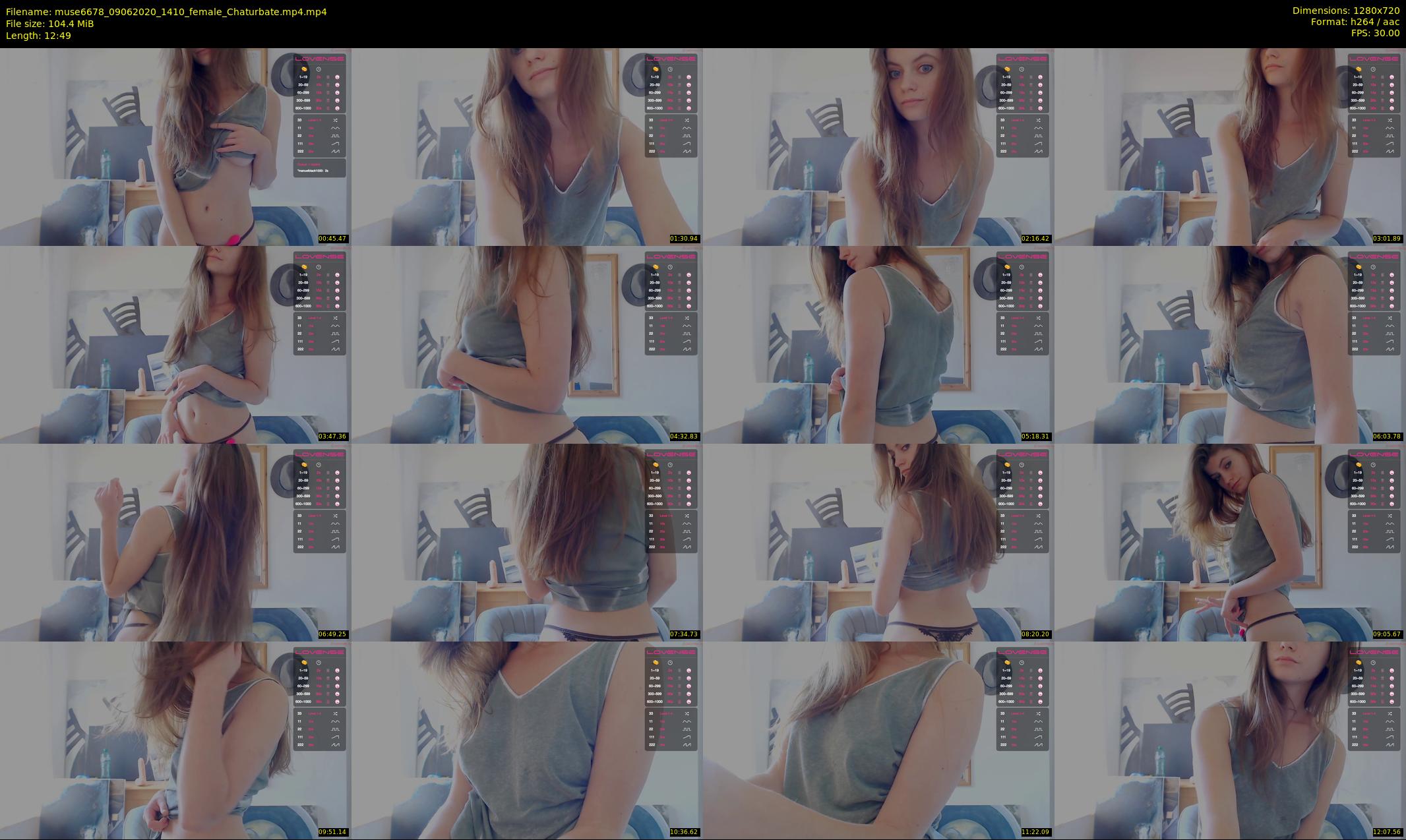 muse6678 — 13 minute Chaturbate female cam show recording, 720p, Jun 9, 2020