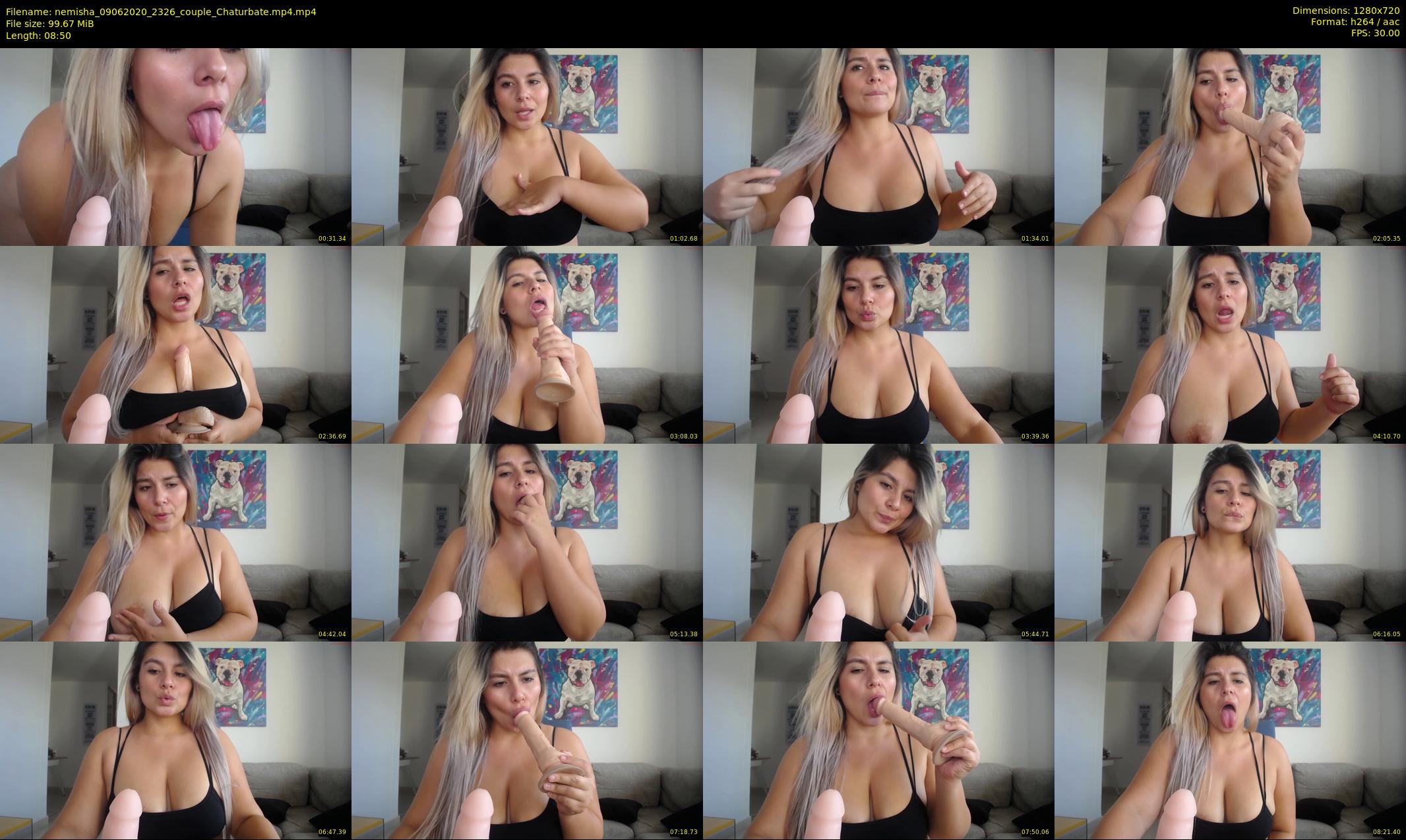 nemisha — 9 minute Chaturbate female cam show recording, 720p, Jun 9, 2020
