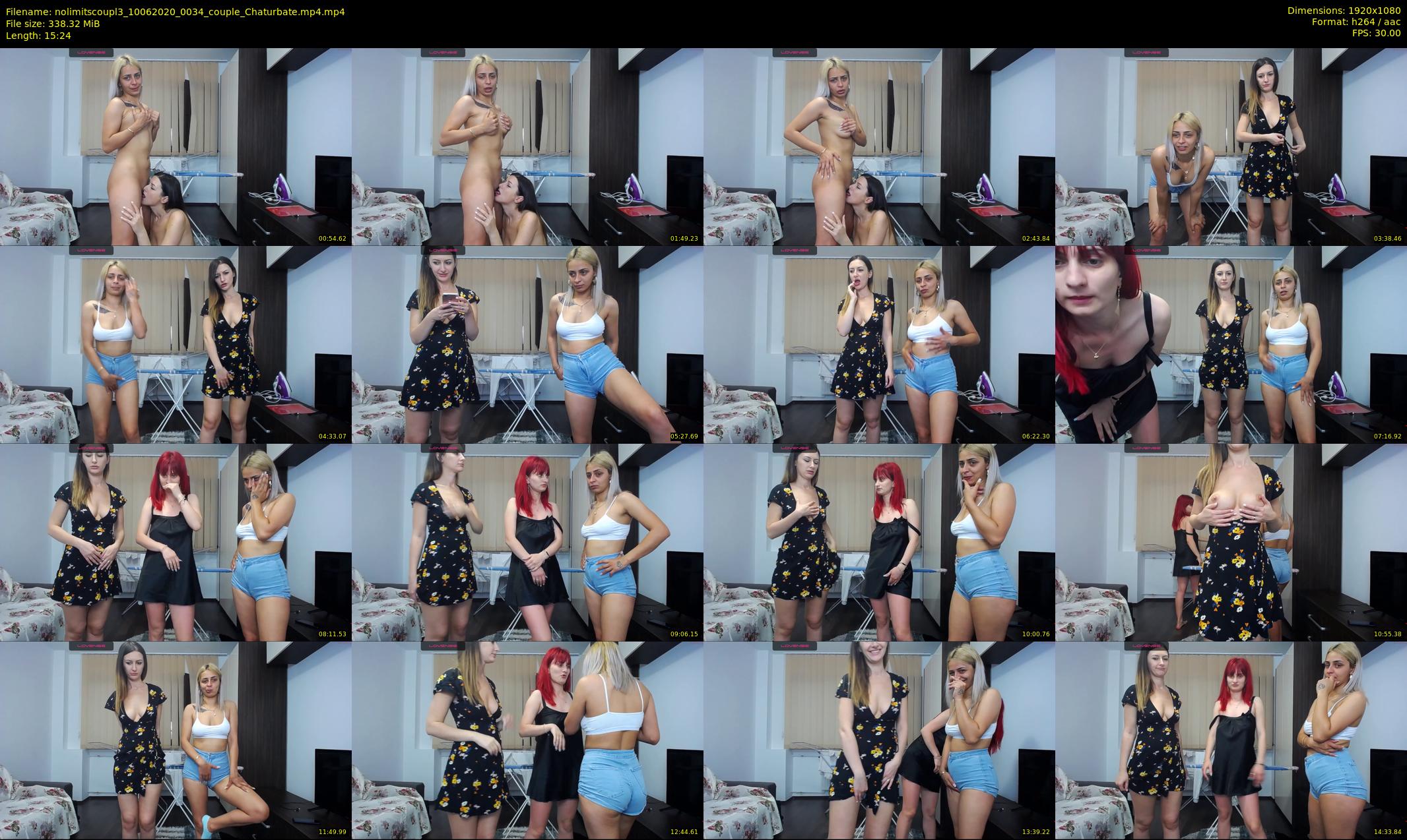 nolimitscoupl3 — 16 minute Chaturbate couple cam show recording, 1080p, Jun 10, 2020
