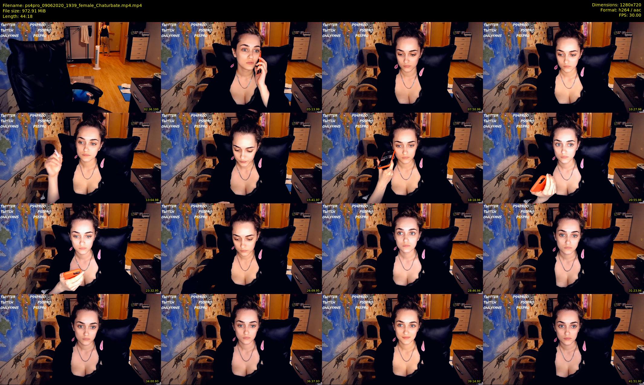 ps4pro — 45 minute Chaturbate female cam show recording, 720p, Jun 9, 2020
