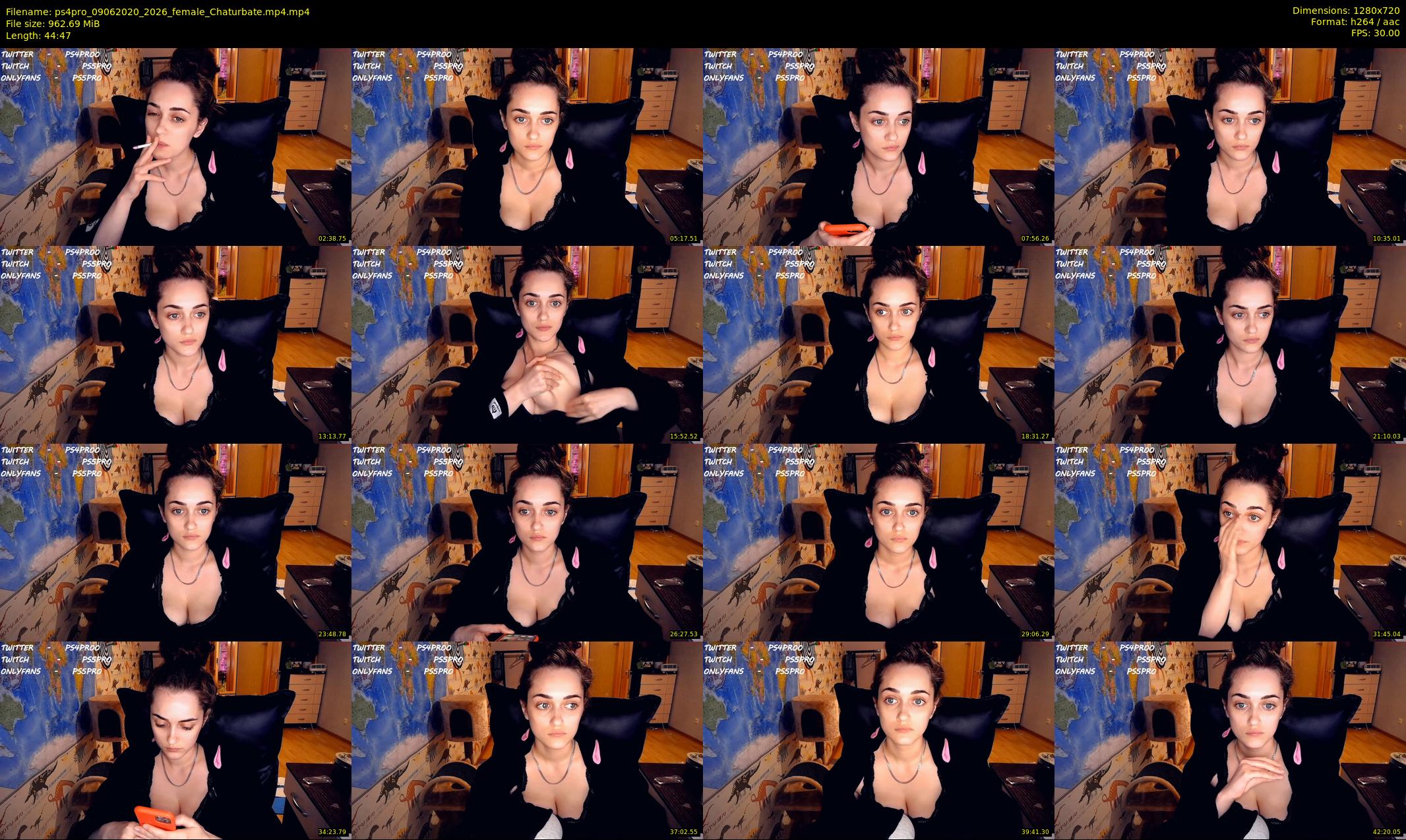 ps4pro — 45 minute Chaturbate female cam show recording, 720p, Jun 9, 2020