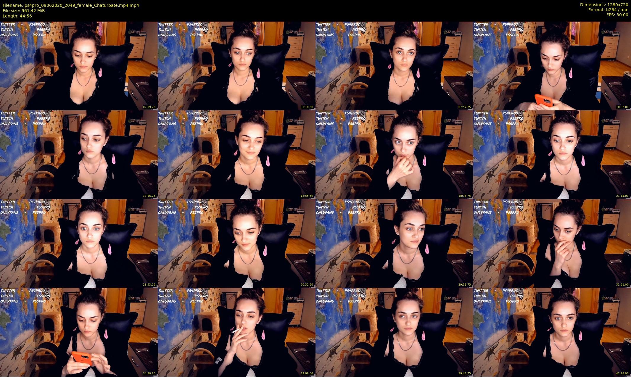 ps4pro — 45 minute Chaturbate female cam show recording, 720p, Jun 9, 2020