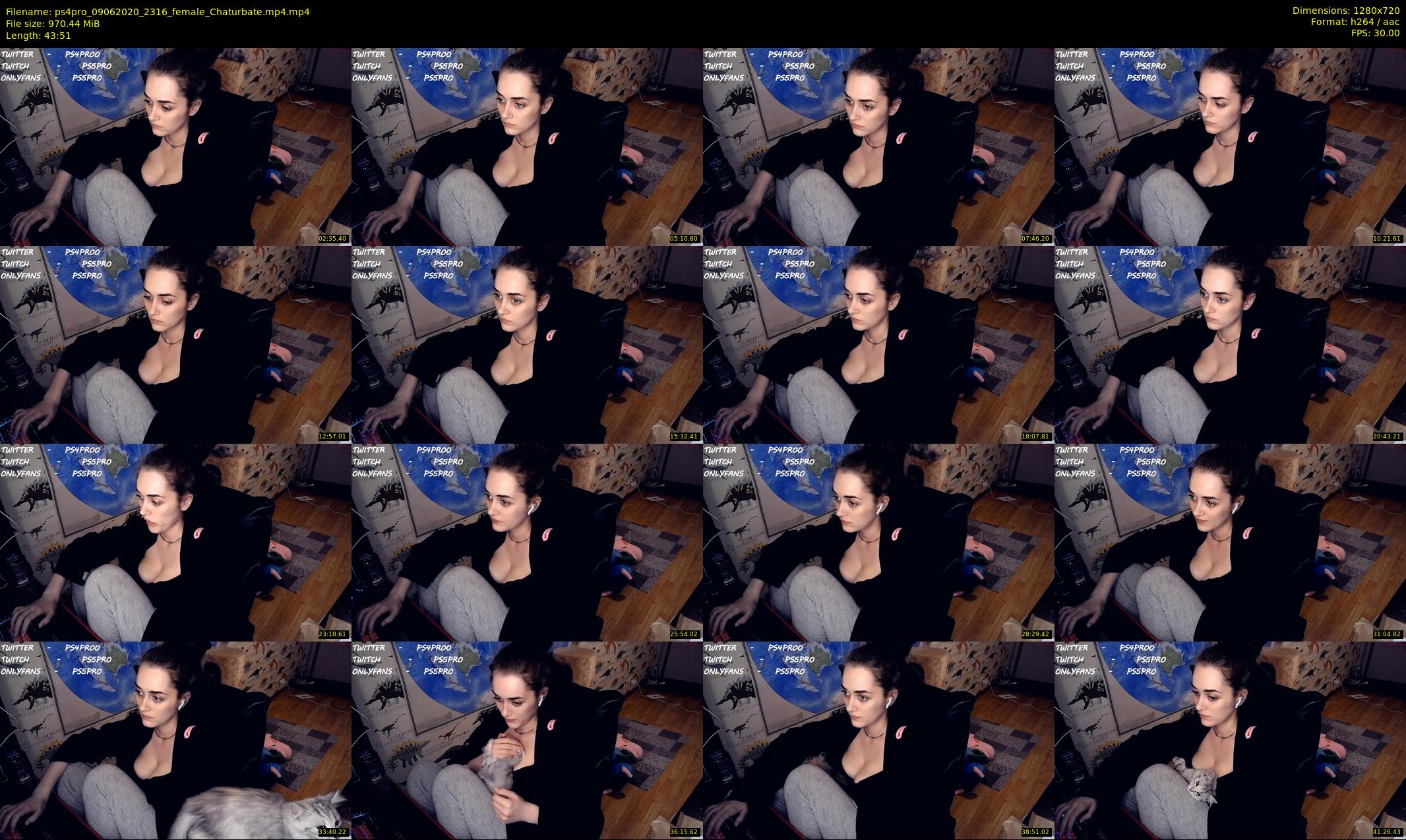 ps4pro — 44 minute Chaturbate female cam show recording, 720p, Jun 9, 2020