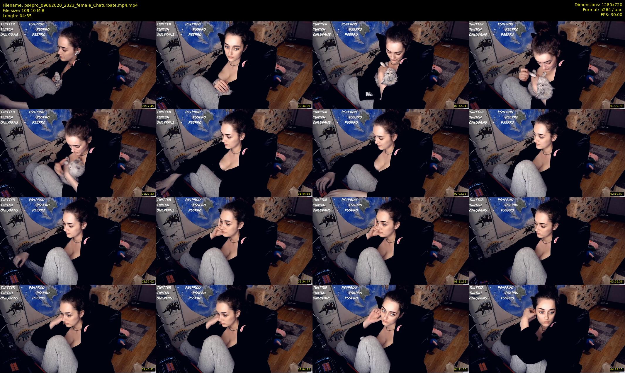 ps4pro — 5 minute Chaturbate female cam show recording, 720p, Jun 9, 2020