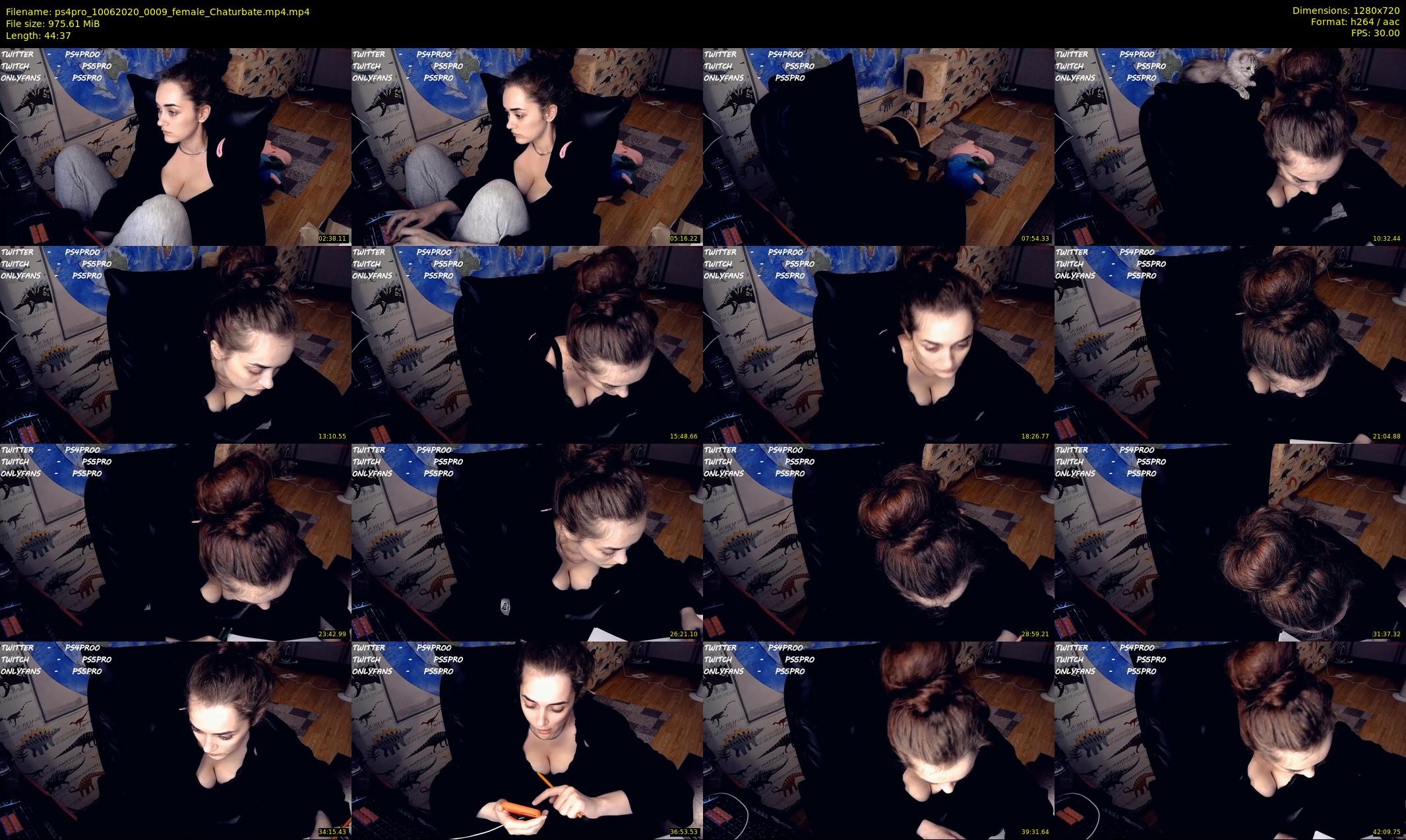 ps4pro — 45 minute Chaturbate female cam show recording, 720p, Jun 10, 2020