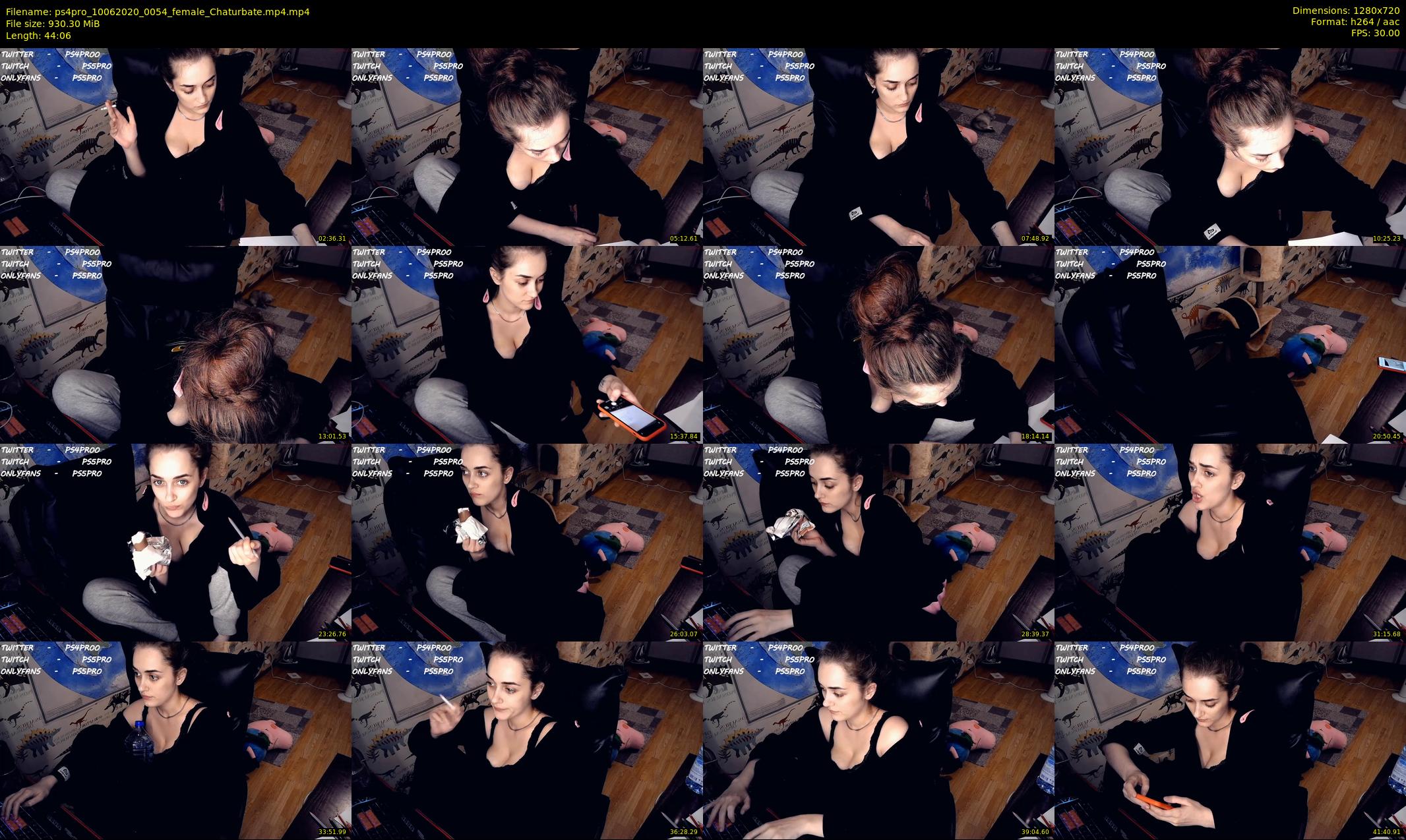 ps4pro — 45 minute Chaturbate female cam show recording, 720p, Jun 10, 2020