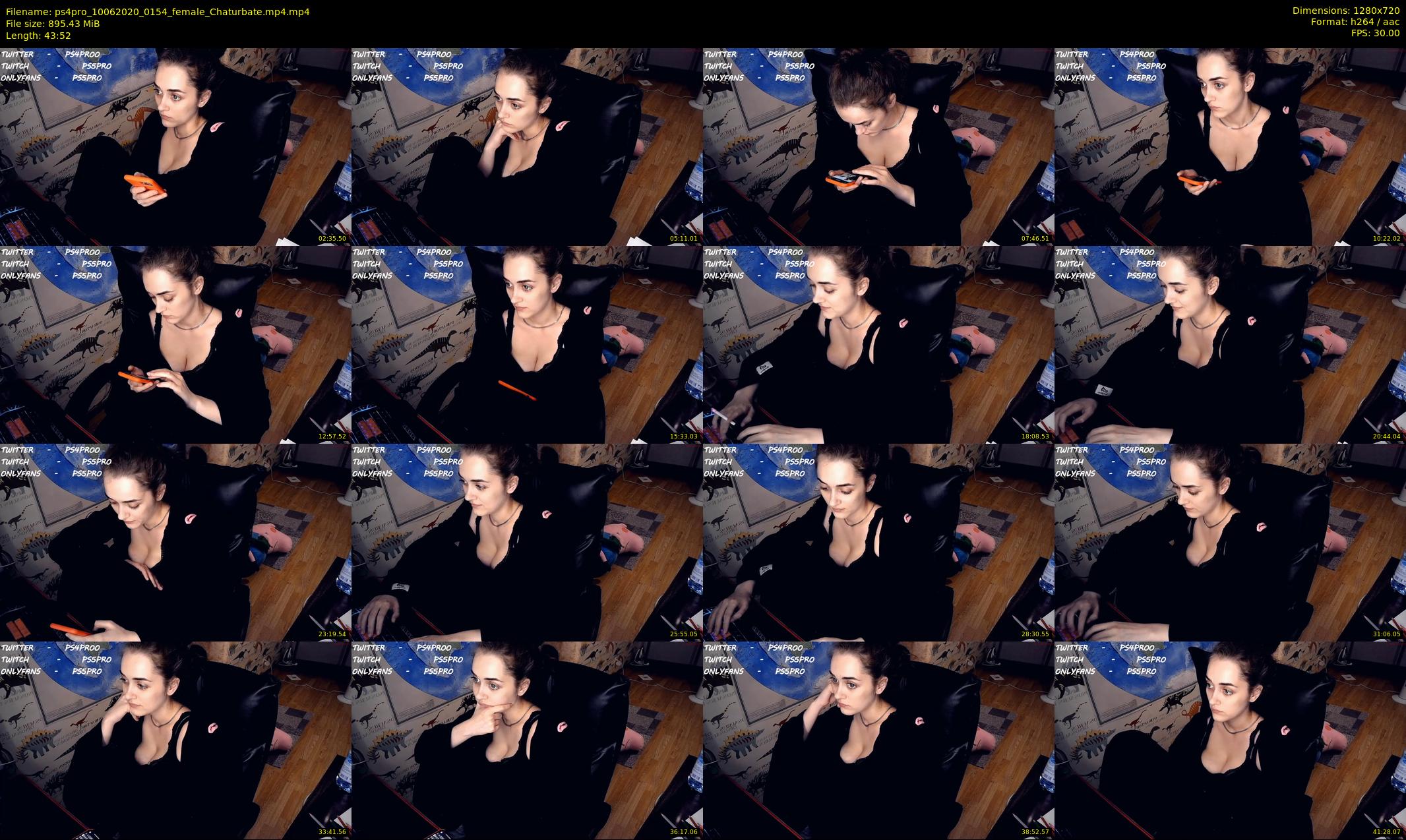 ps4pro — 44 minute Chaturbate female cam show recording, 720p, Jun 10, 2020