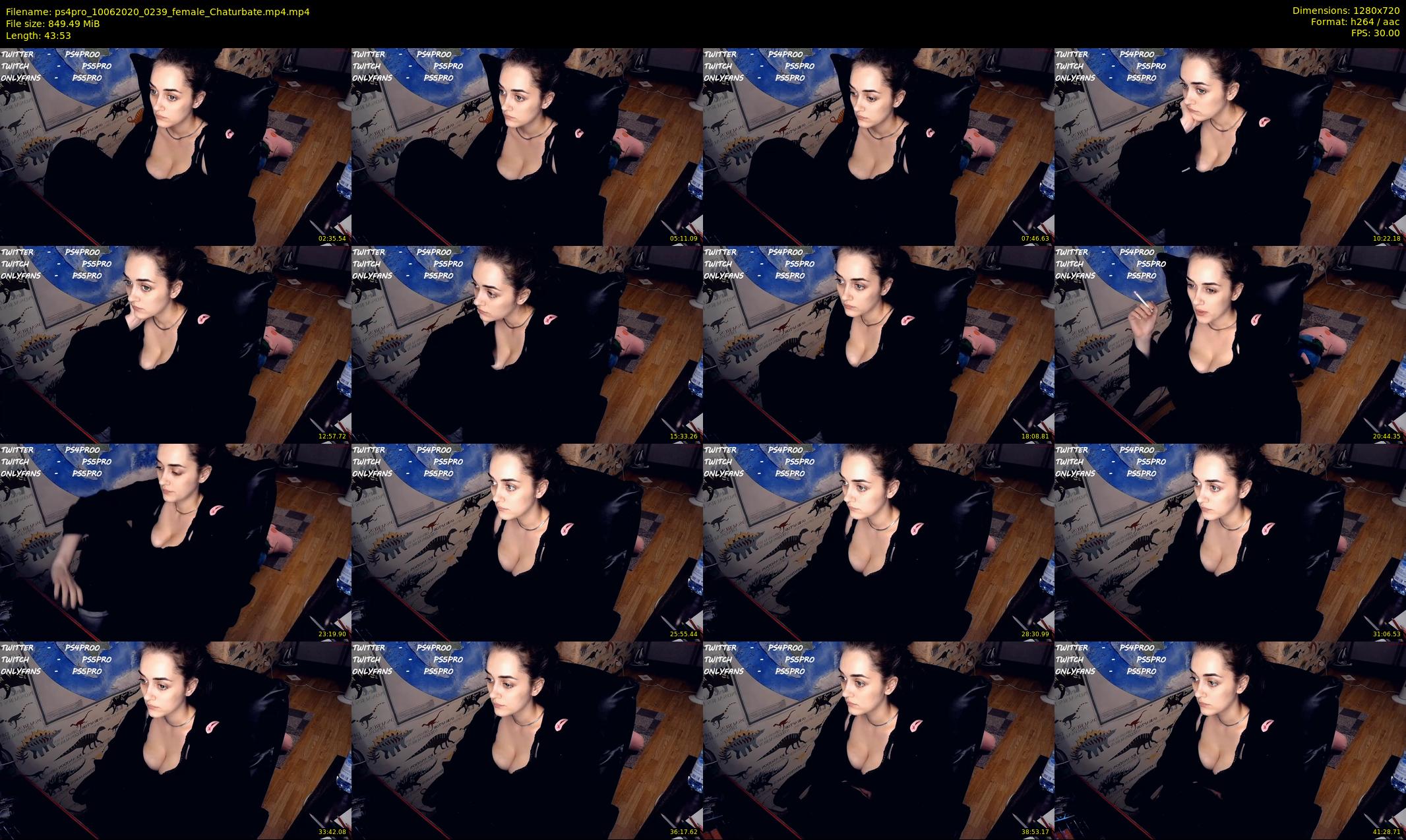ps4pro — 44 minute Chaturbate female cam show recording, 720p, Jun 10, 2020