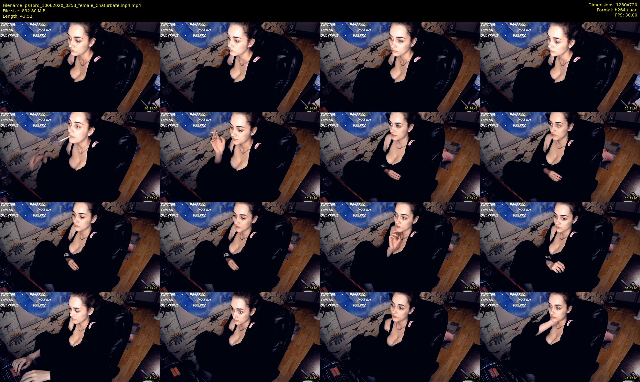 ps4pro — 44 minute Chaturbate female cam show recording, 720p, Jun 10, 2020