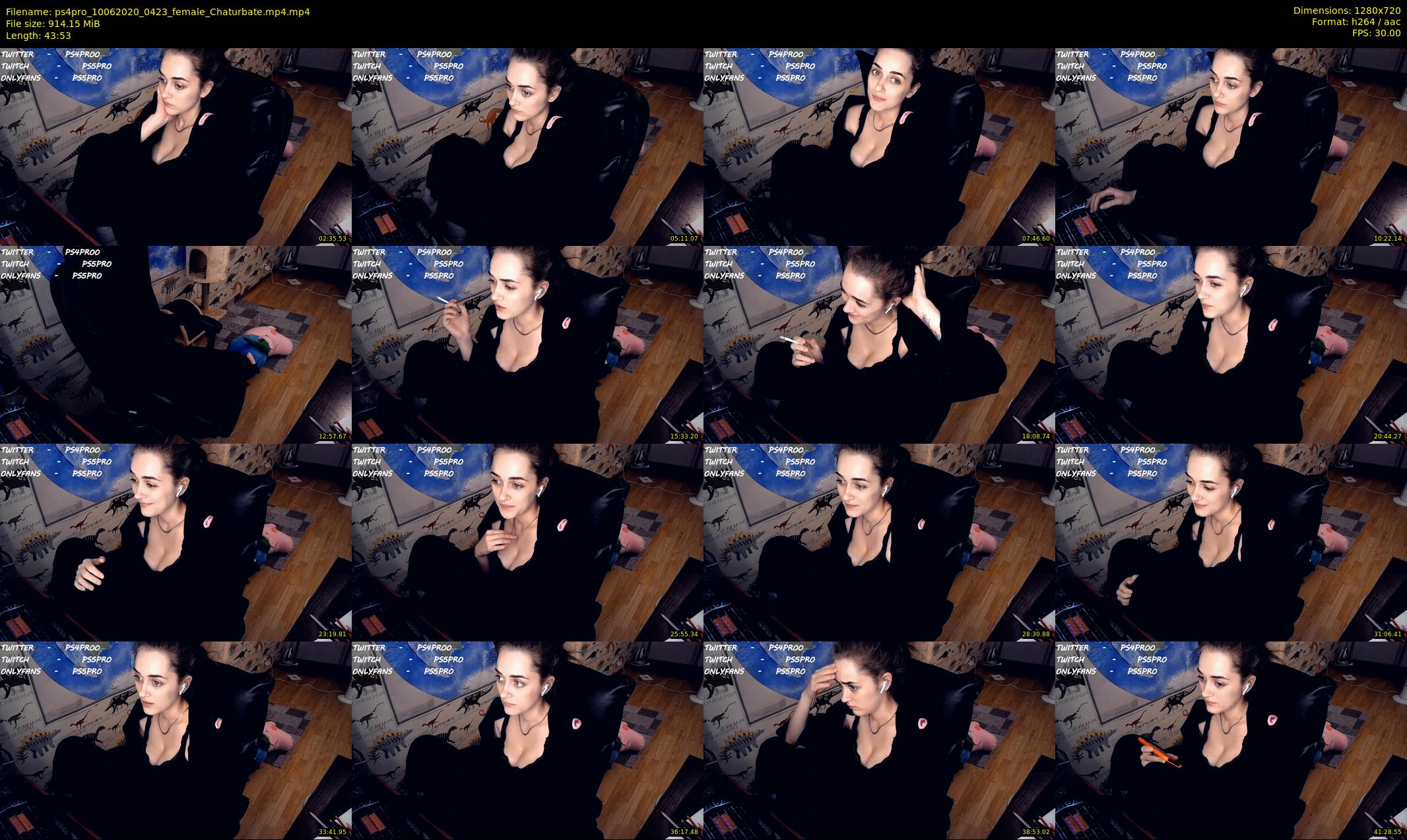 ps4pro — 44 minute Chaturbate female cam show recording, 720p, Jun 10, 2020