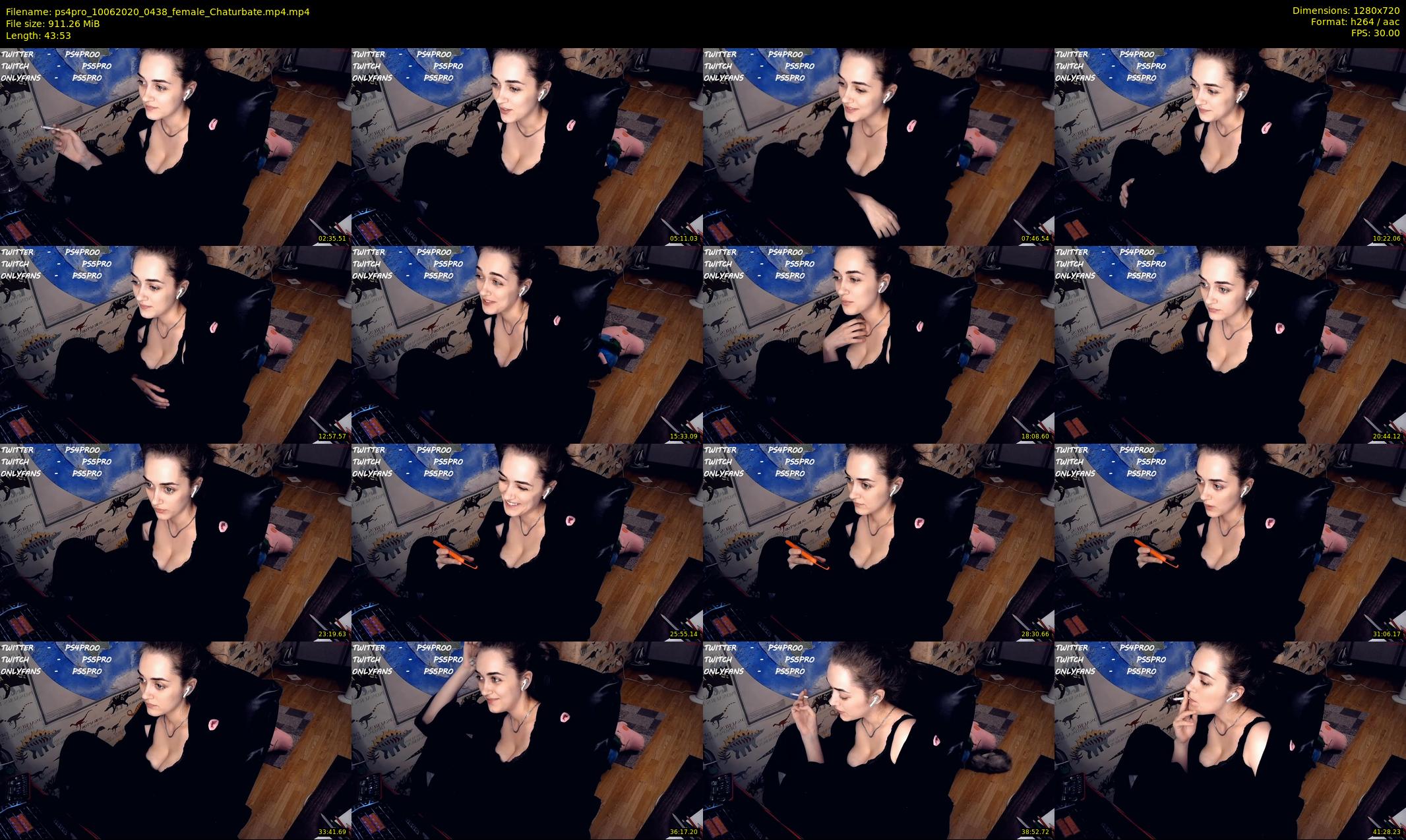 ps4pro — 44 minute Chaturbate female cam show recording, 720p, Jun 10, 2020