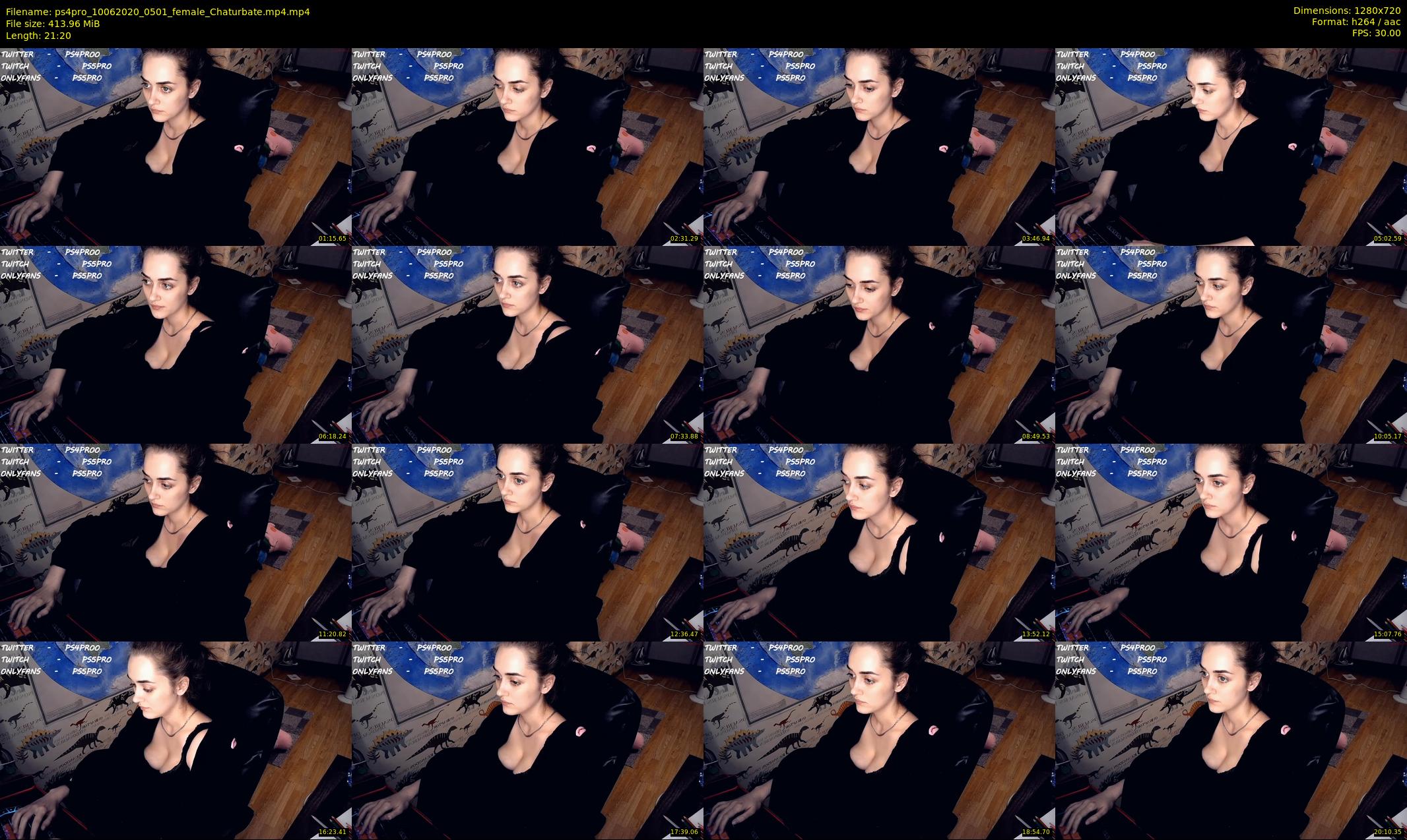 ps4pro — 22 minute Chaturbate female cam show recording, 720p, Jun 10, 2020