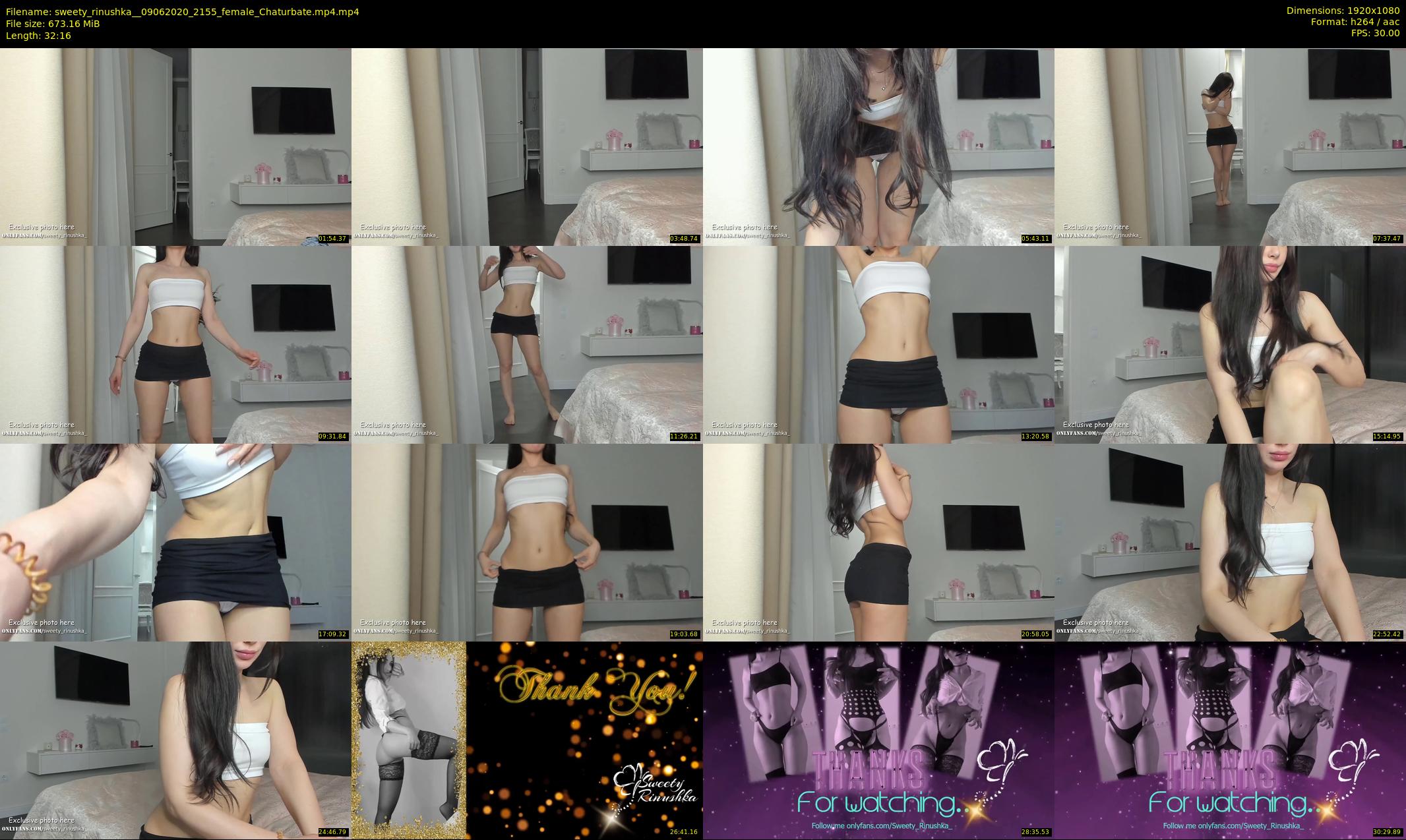 sweety_rinushka_ — 33 minute Chaturbate female cam show recording, 1080p, Jun 9, 2020